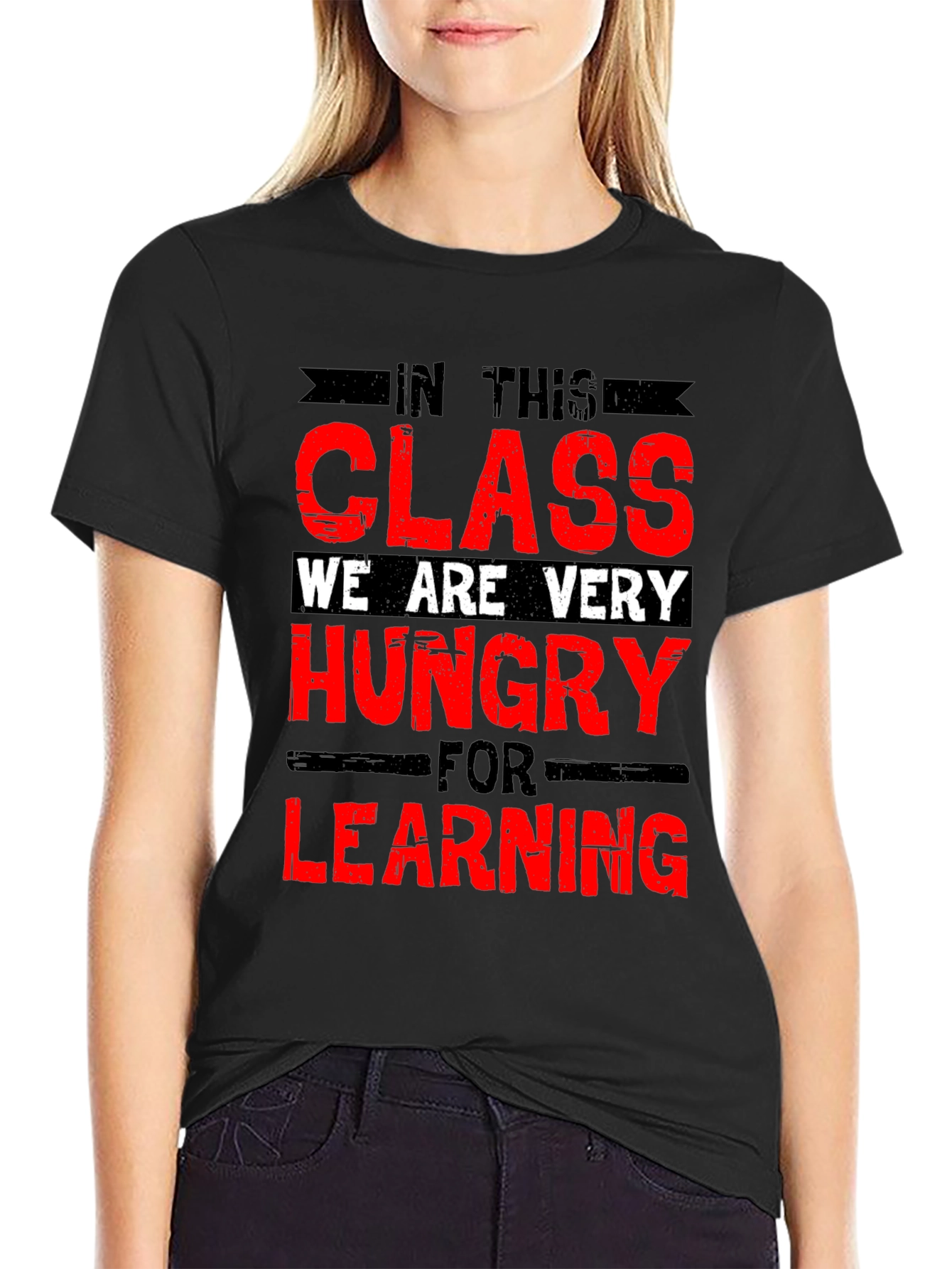 Funny Teacher T-Shirt - Hungry For Learning