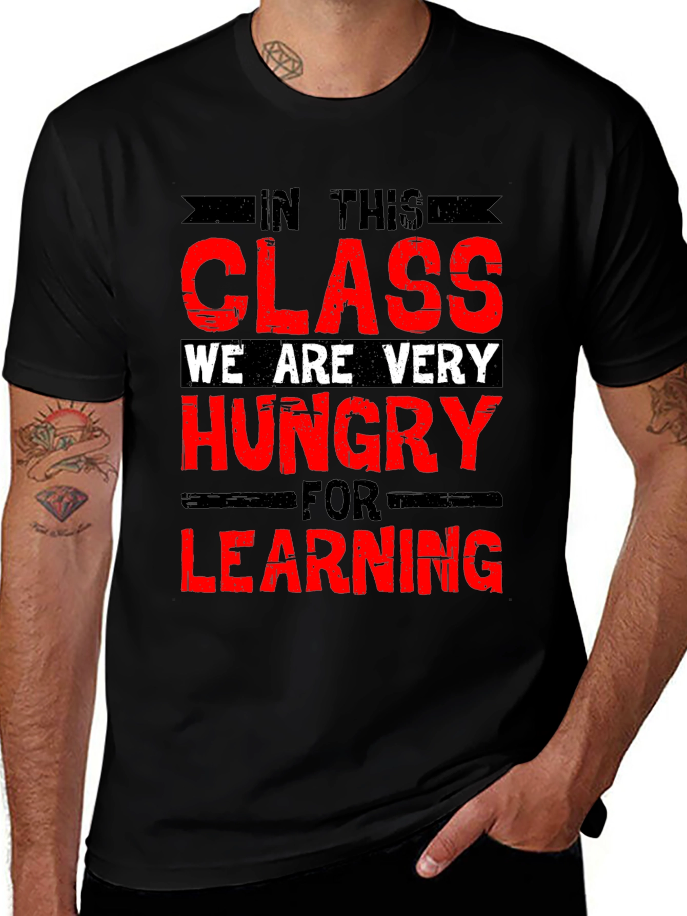 Funny Teacher T-Shirt - Hungry For Learning