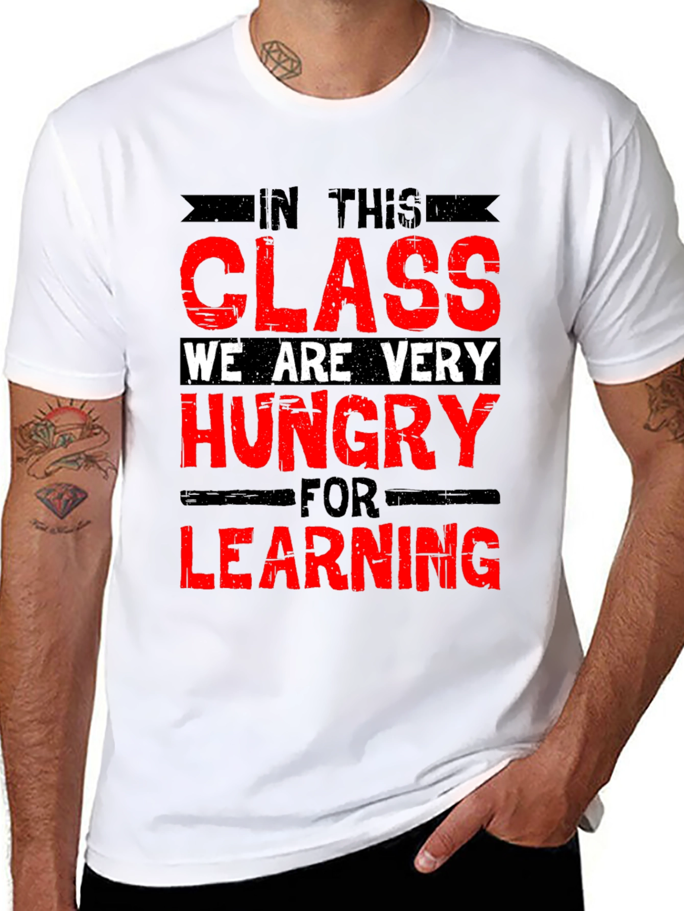 Funny Teacher T-Shirt - Hungry For Learning