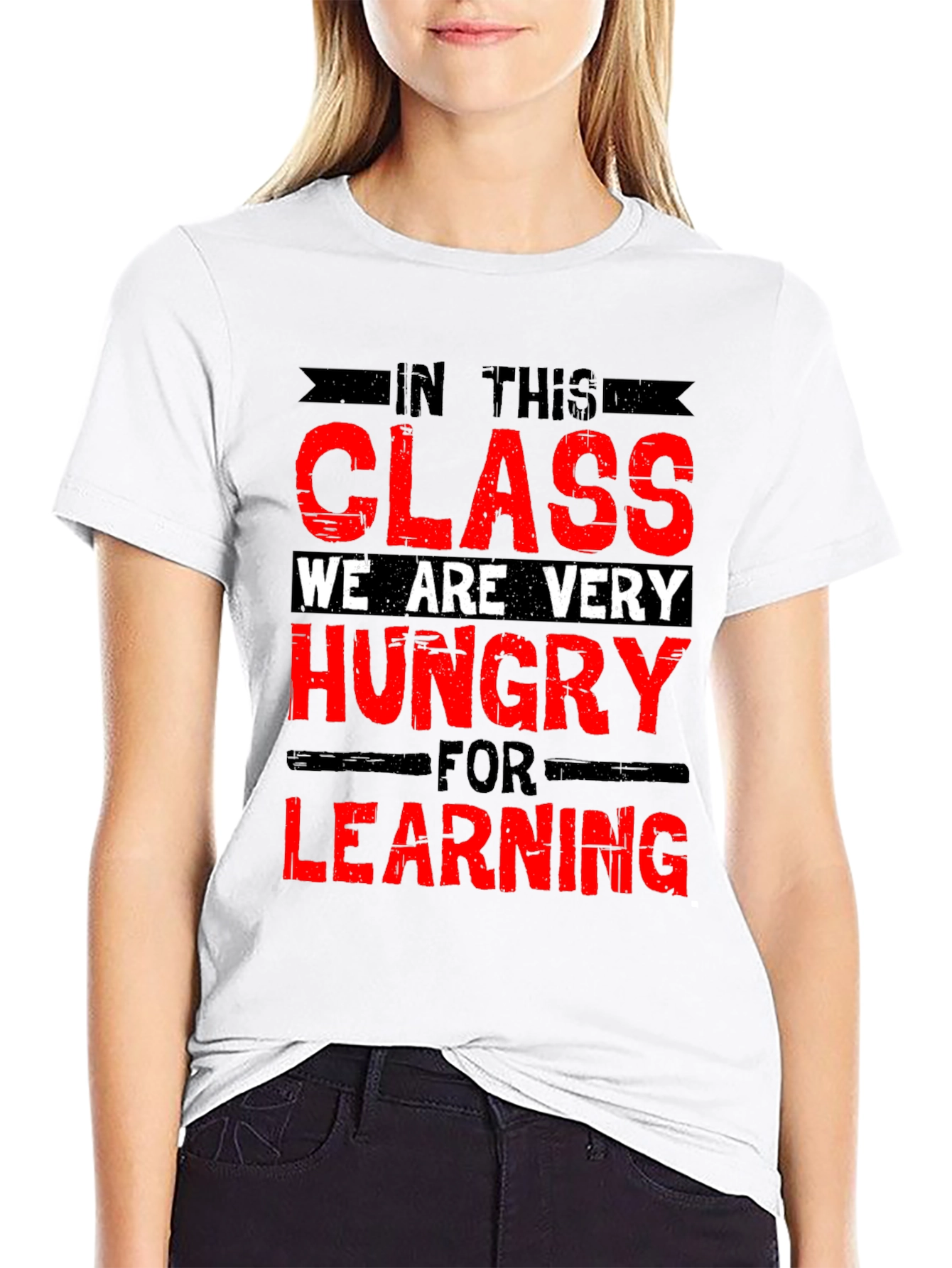 Funny Teacher T-Shirt - Hungry For Learning