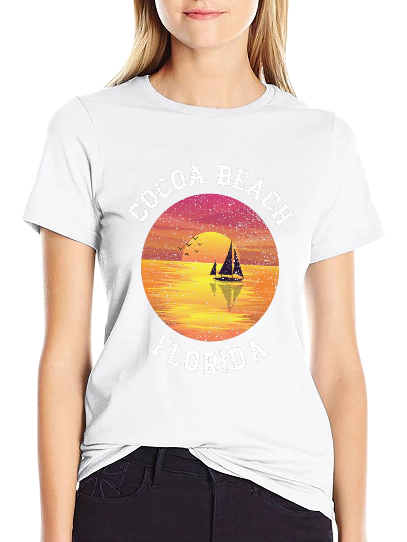 Cocoa Beach Florida Sunset T-Shirt