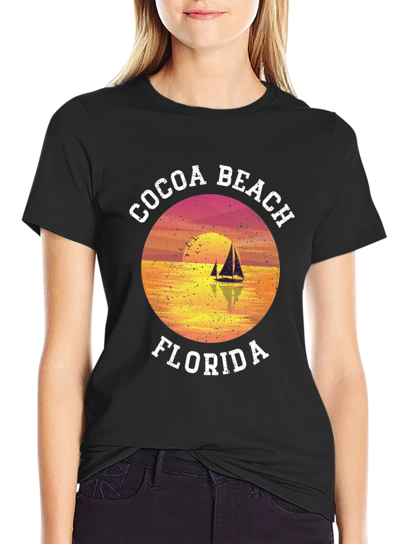 Cocoa Beach Florida Sunset T-Shirt