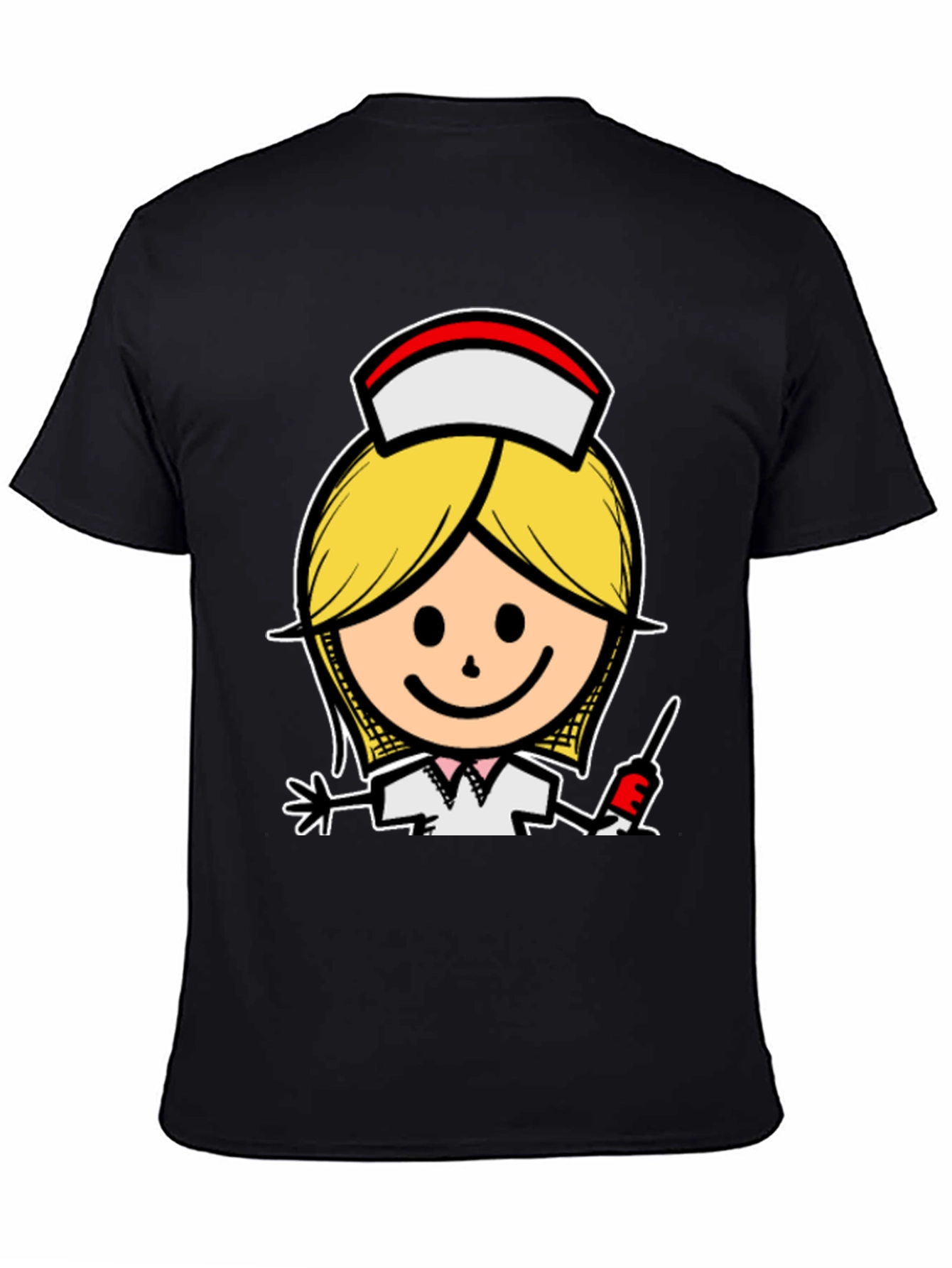 Cartoon Nurse T-Shirt - Unique Graphic Tee