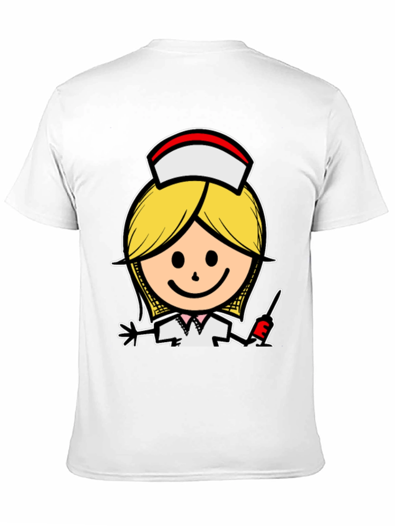 Cartoon Nurse T-Shirt - Unique Graphic Tee