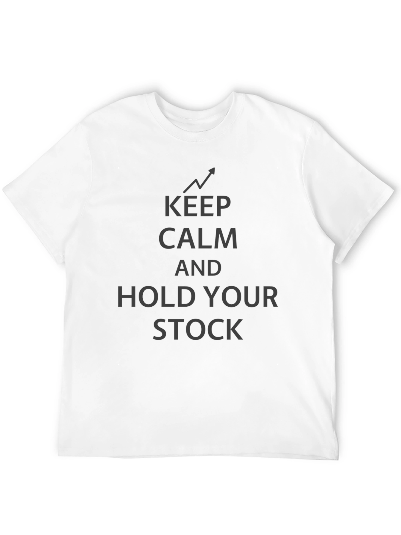 Keep Calm and Hold Your Stock Black T-Shirt