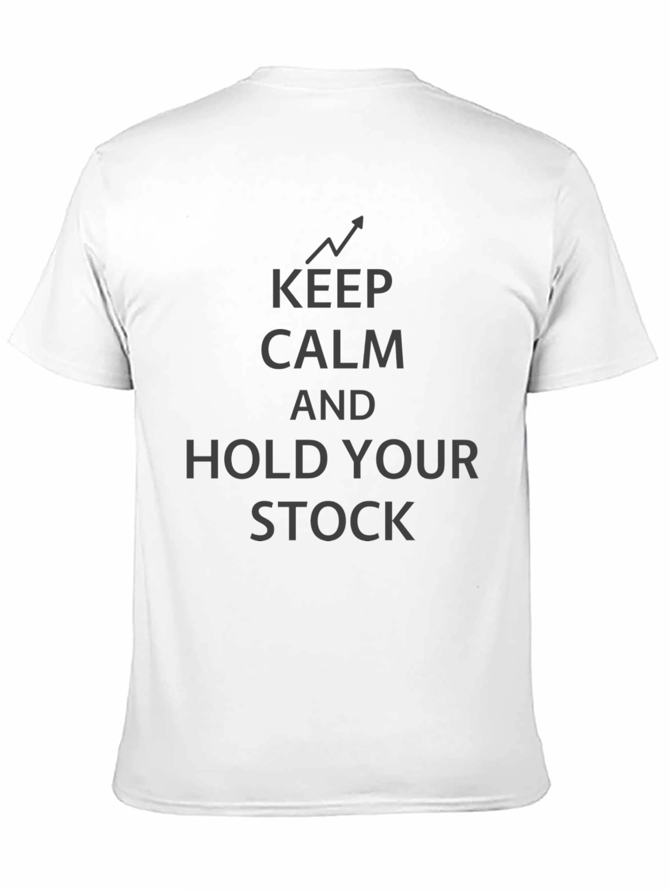 Keep Calm and Hold Your Stock Black T-Shirt