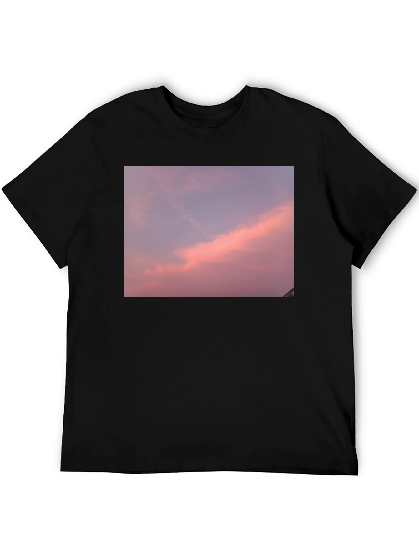 Sunset Sky Graphic Tee - Black