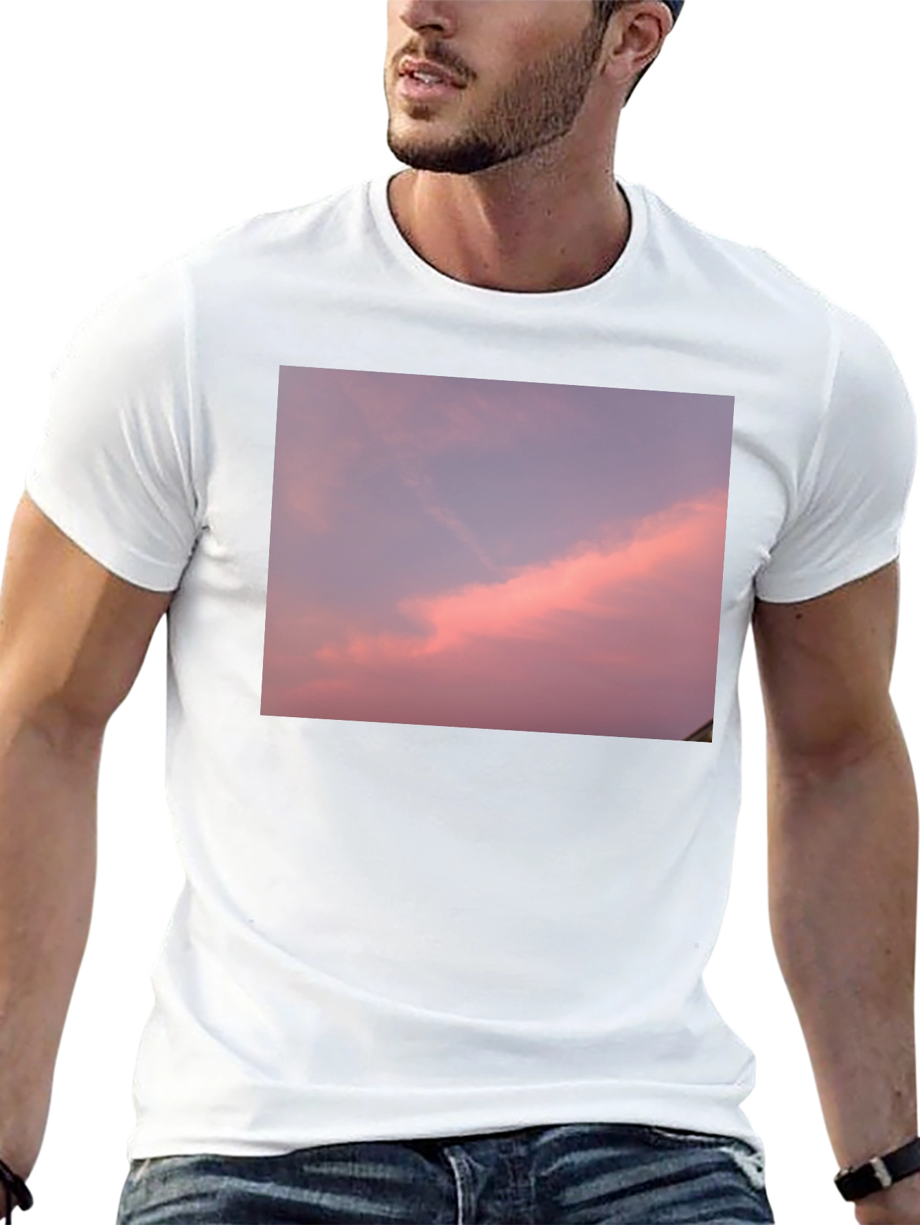 Sunset Sky Graphic Tee - Black