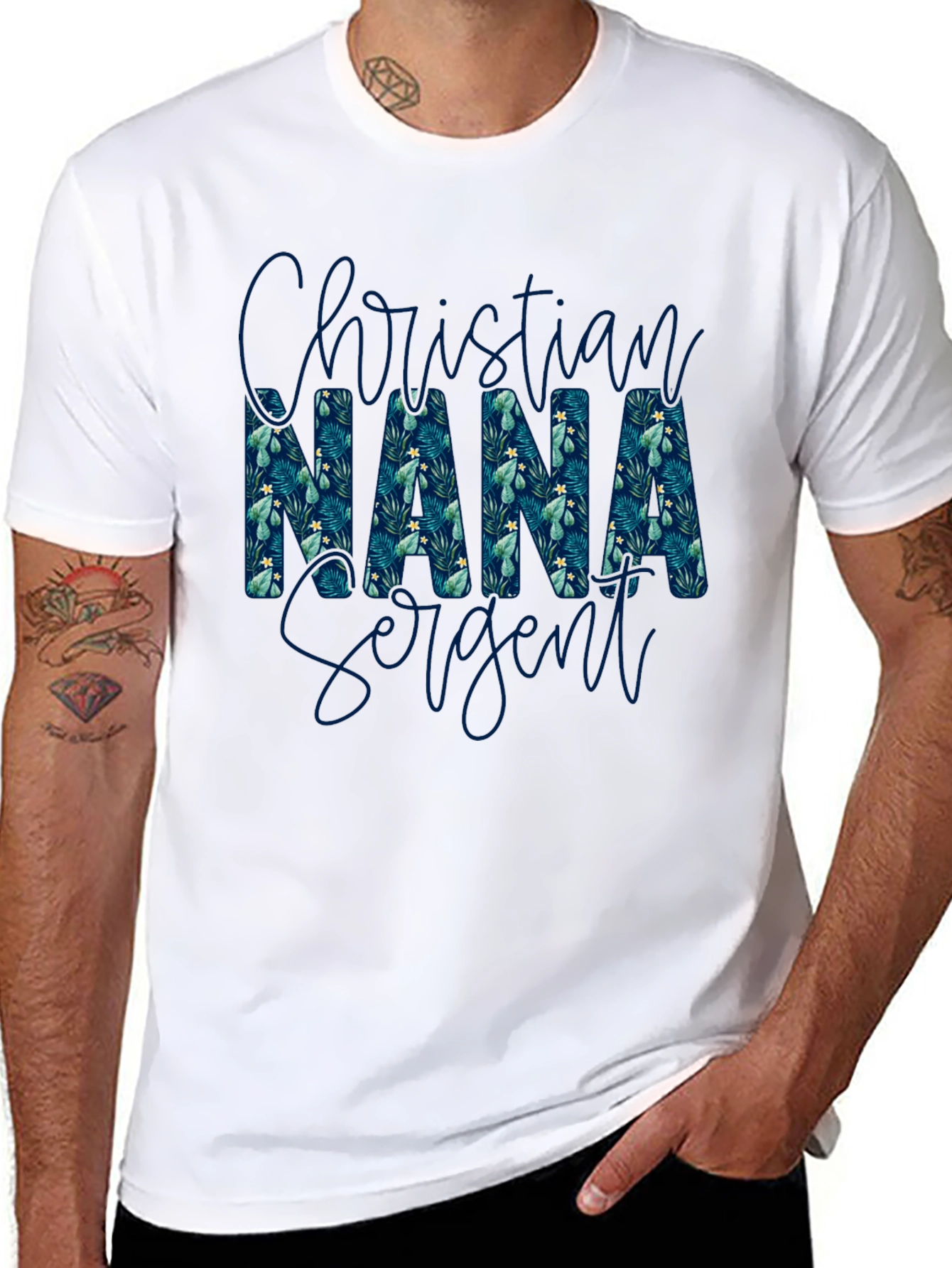 Christian Nana Sargent Floral Print T-Shirt