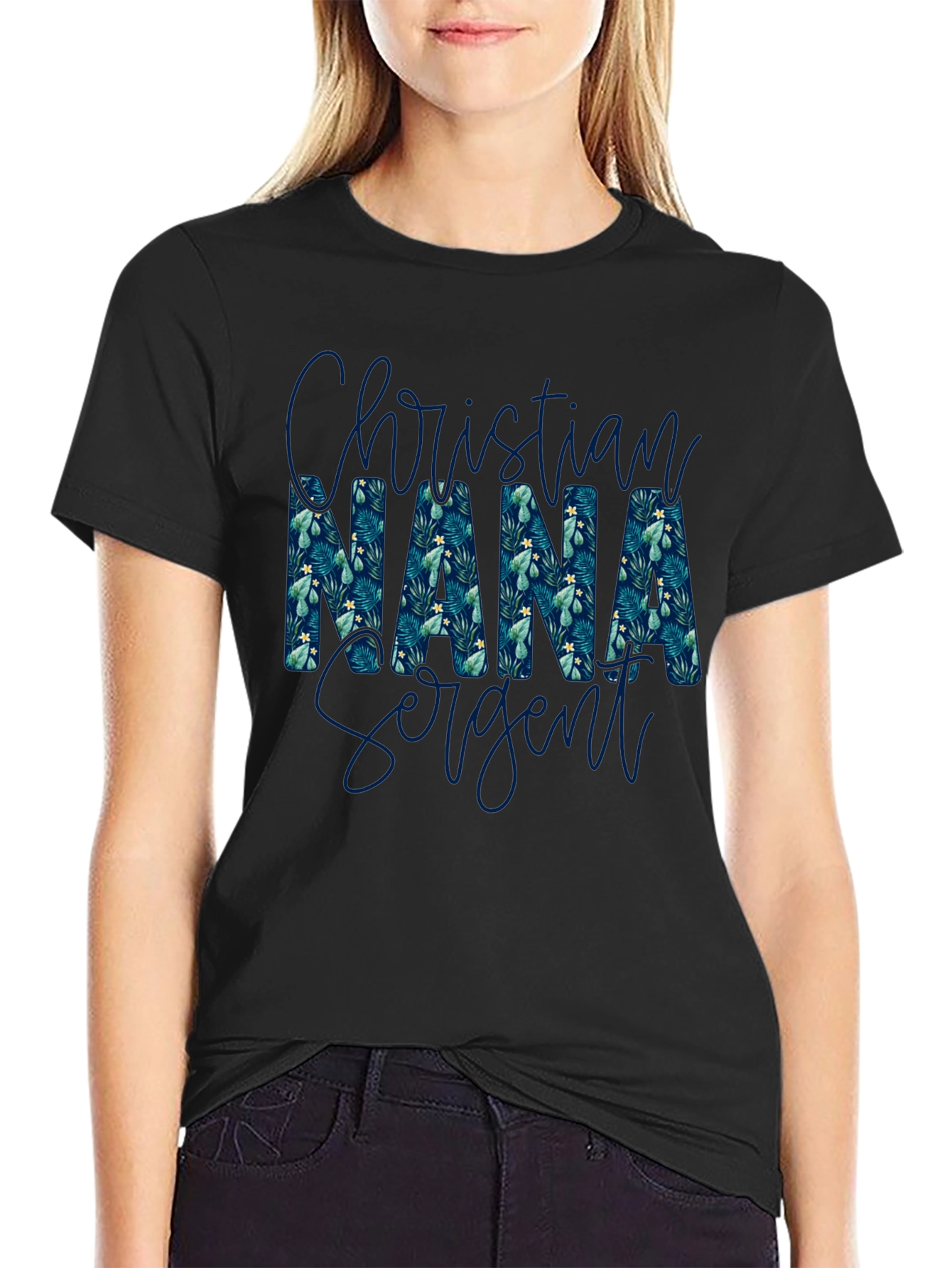 Christian Nana Sargent Floral Print T-Shirt