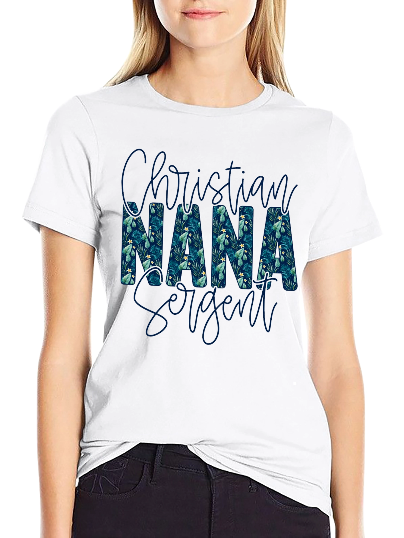 Christian Nana Sargent Floral Print T-Shirt