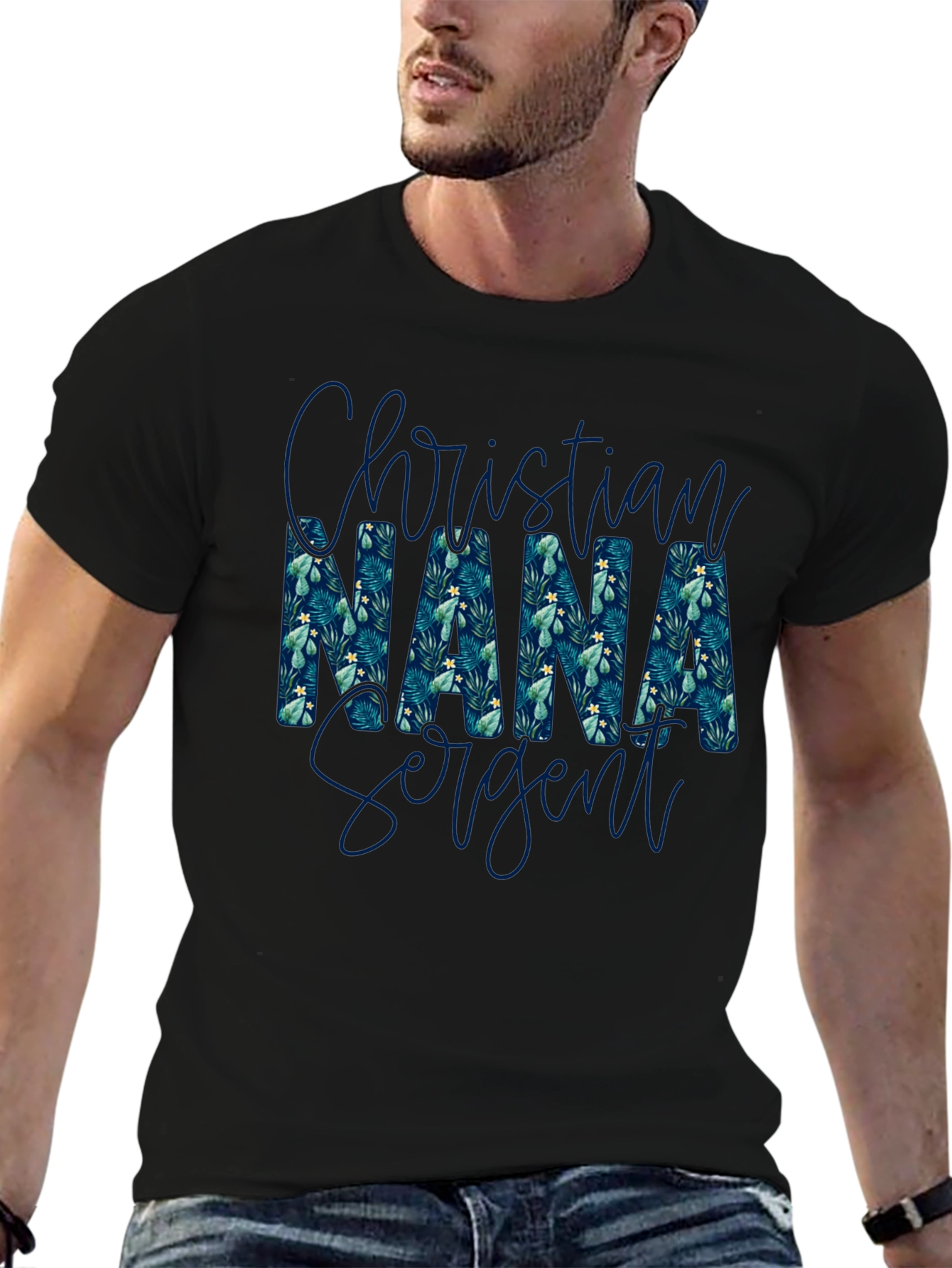 Christian Nana Sargent Floral Print T-Shirt
