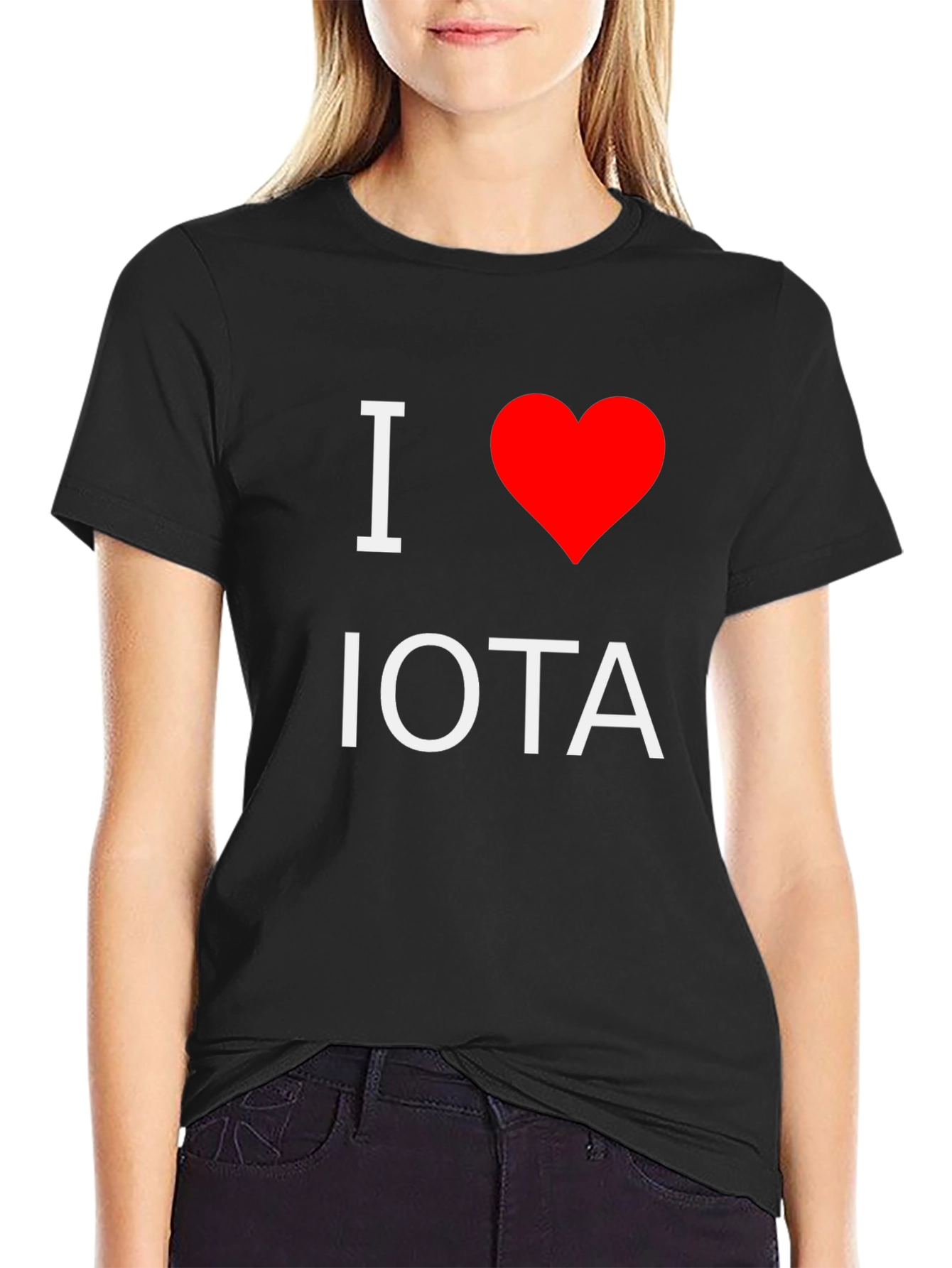 I Heart Iota Black T-Shirt
