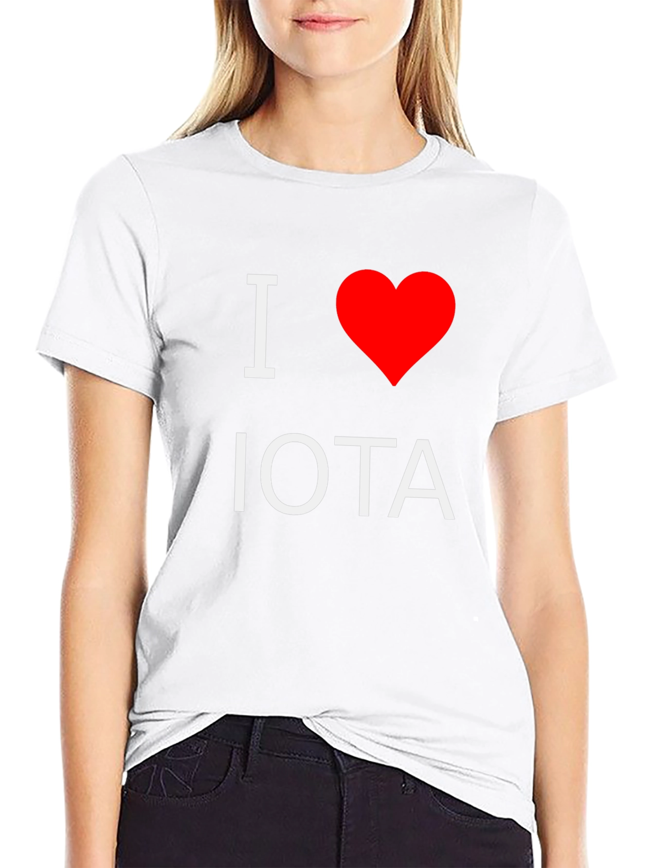 I Heart Iota Black T-Shirt