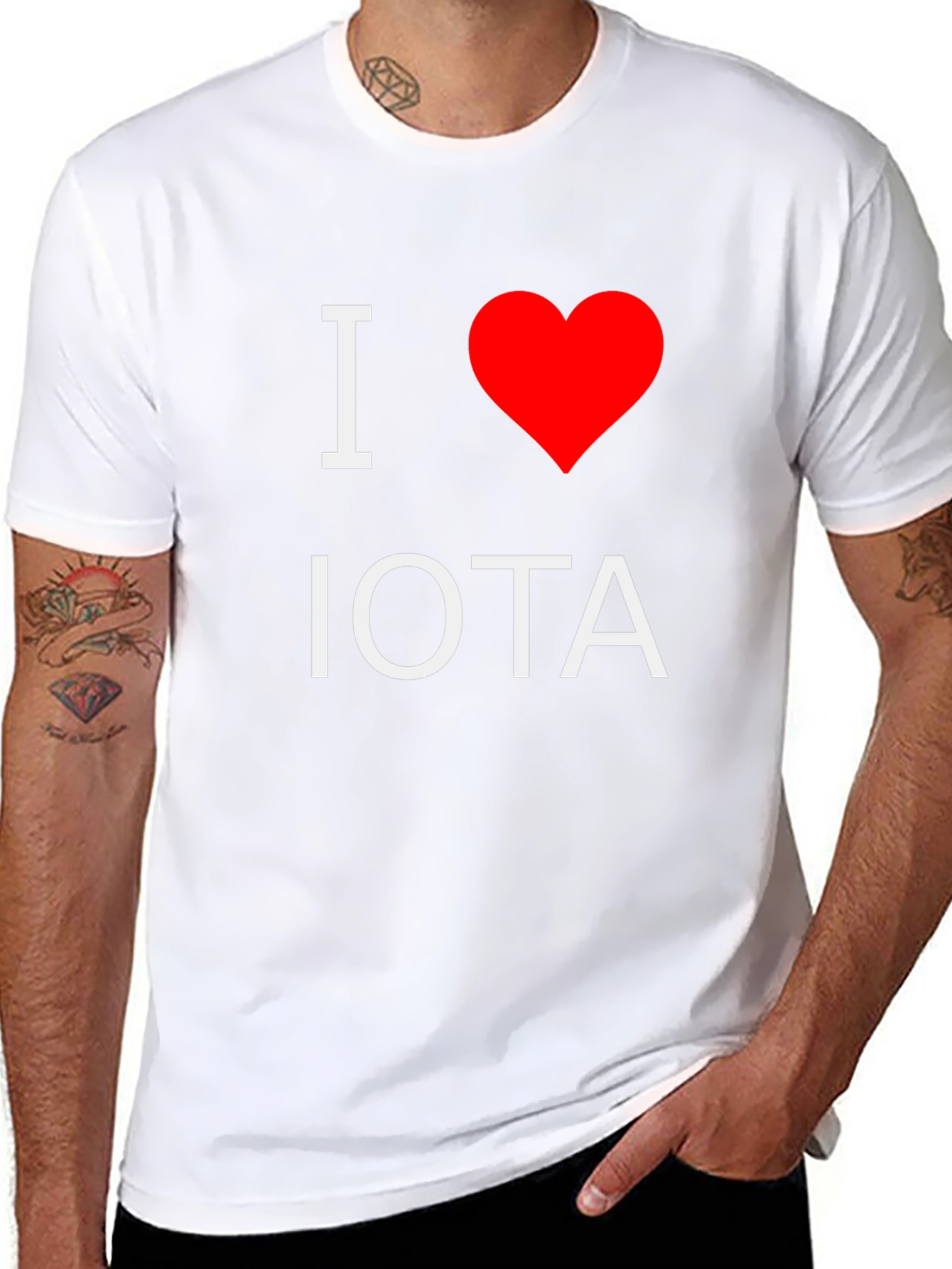 I Heart Iota Black T-Shirt