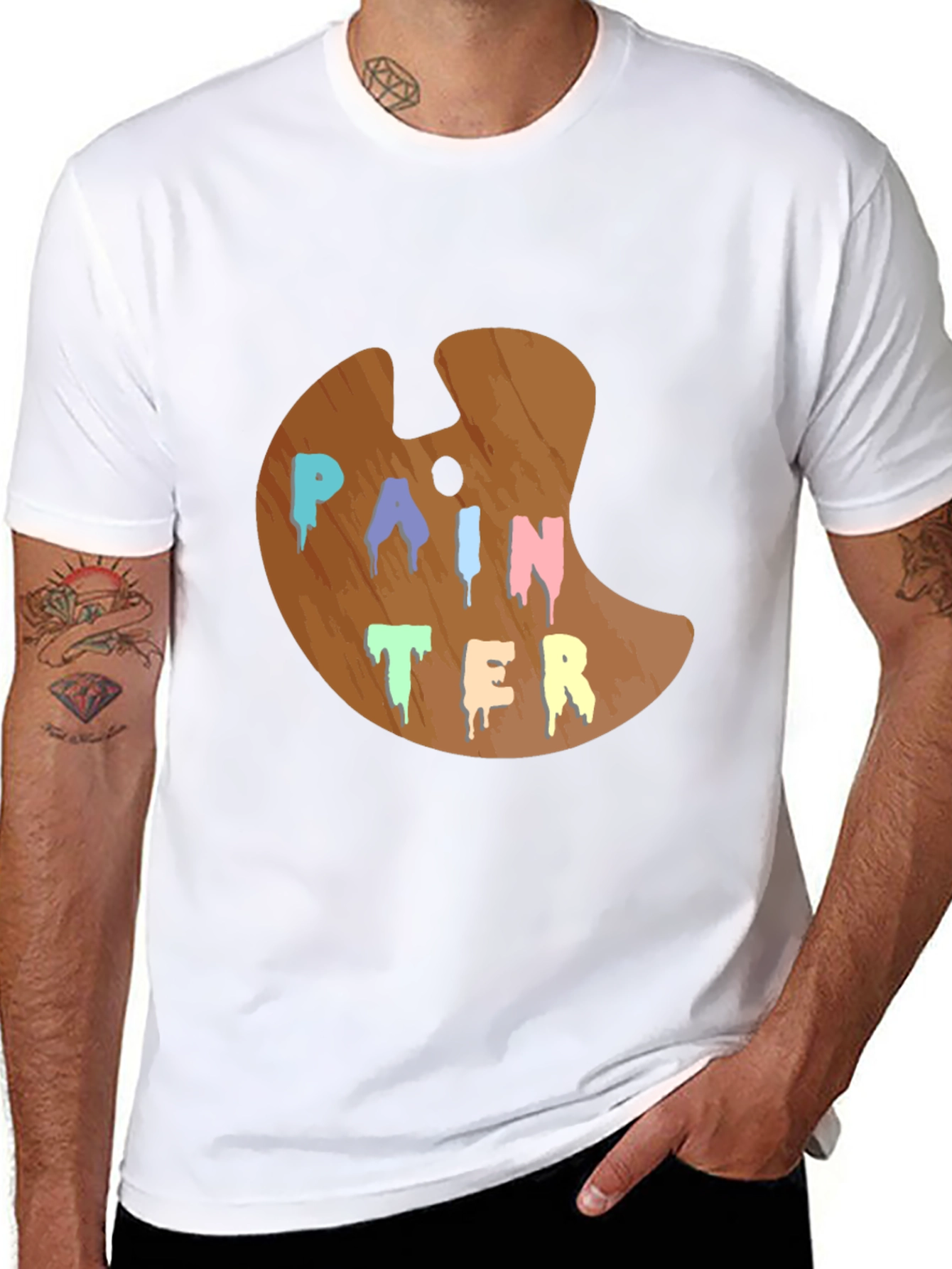 Painter Palette Graphic Tee - Artistic Expression