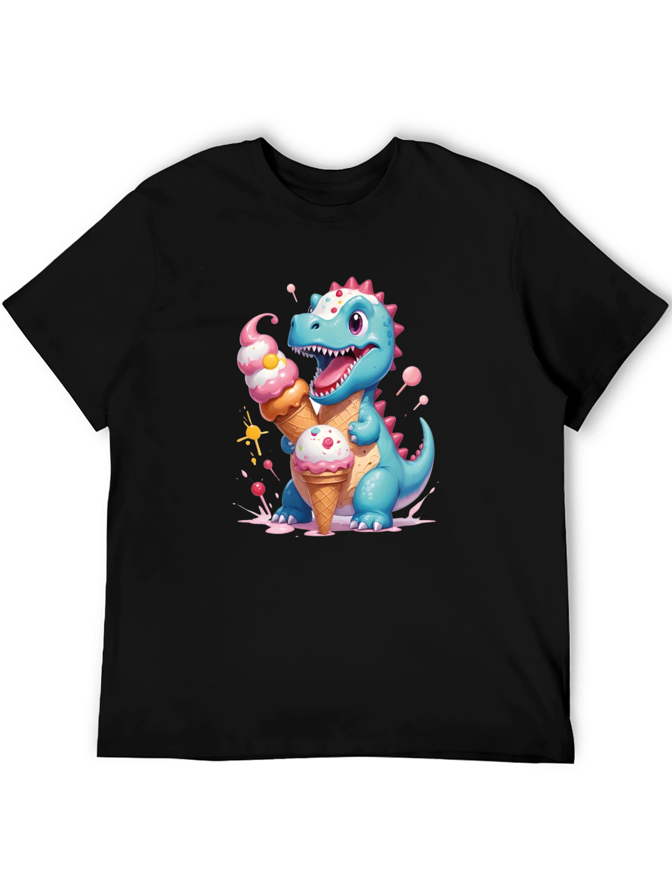 Cute Dino Ice Cream T-Shirt
