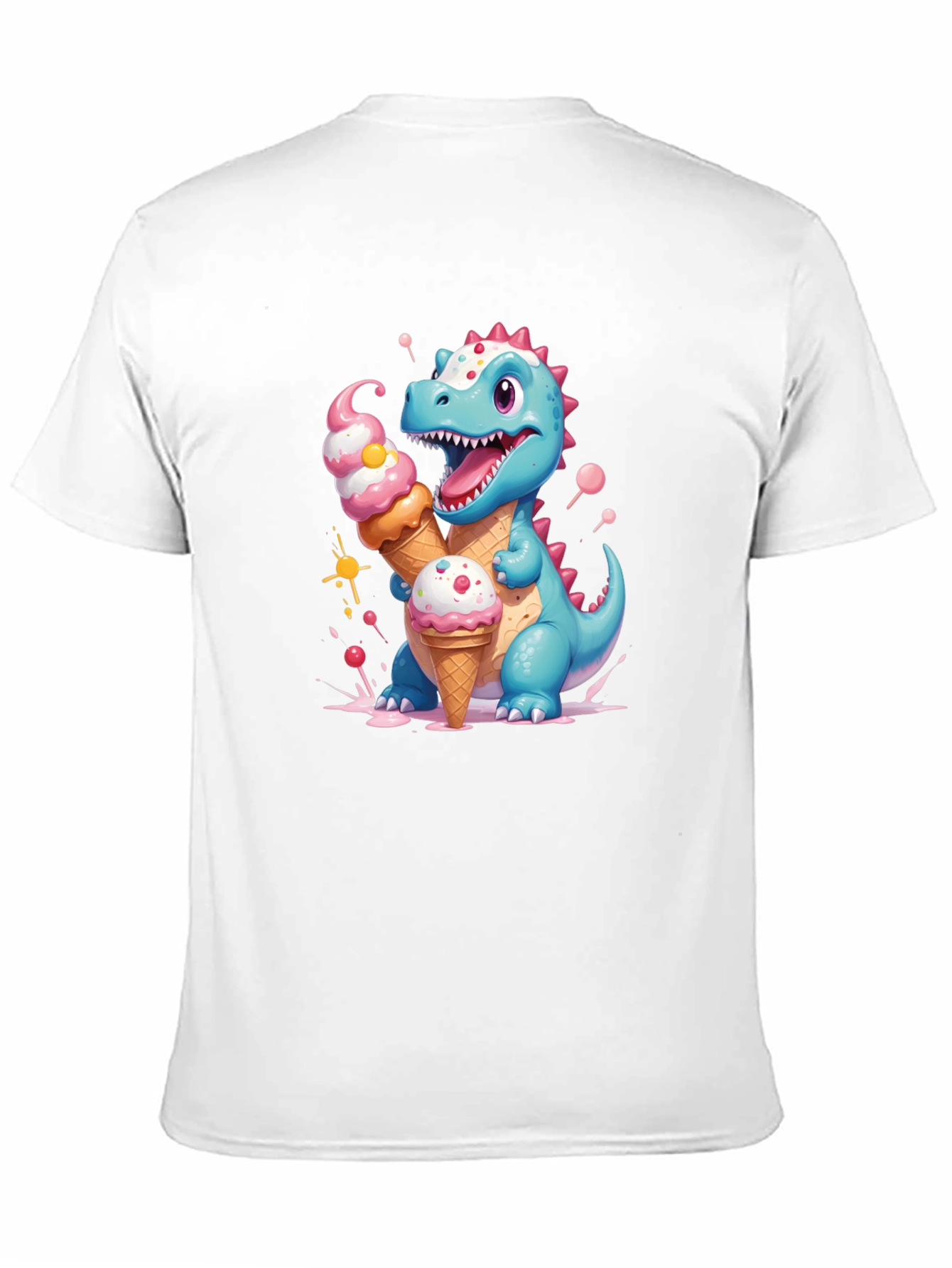 Cute Dino Ice Cream T-Shirt