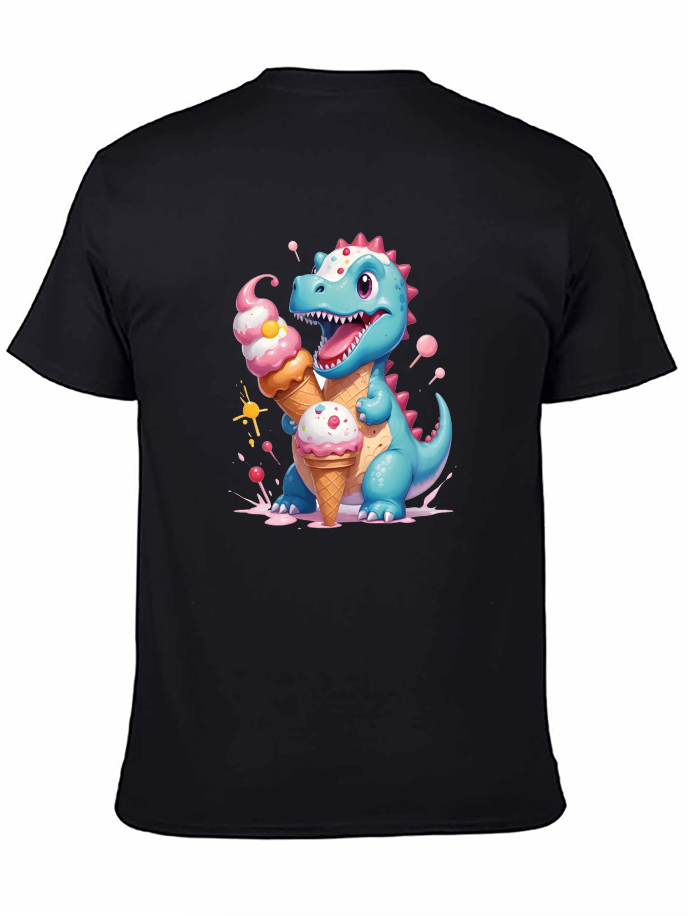 Cute Dino Ice Cream T-Shirt