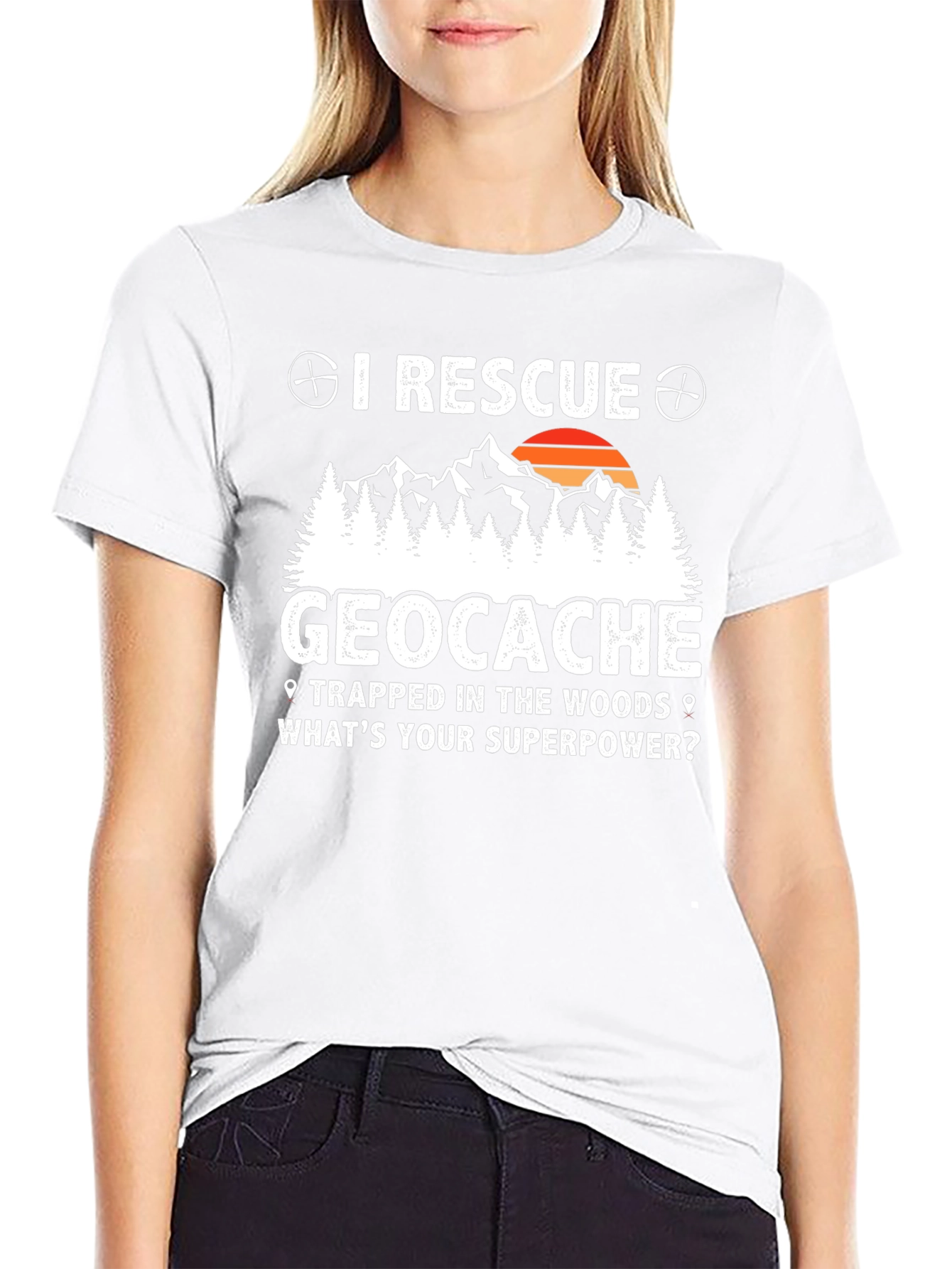 I Rescue Geocache T-Shirt - Whats Your Superpower?