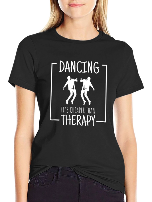 Dancing Therapy T-Shirt - Black Graphic Tee