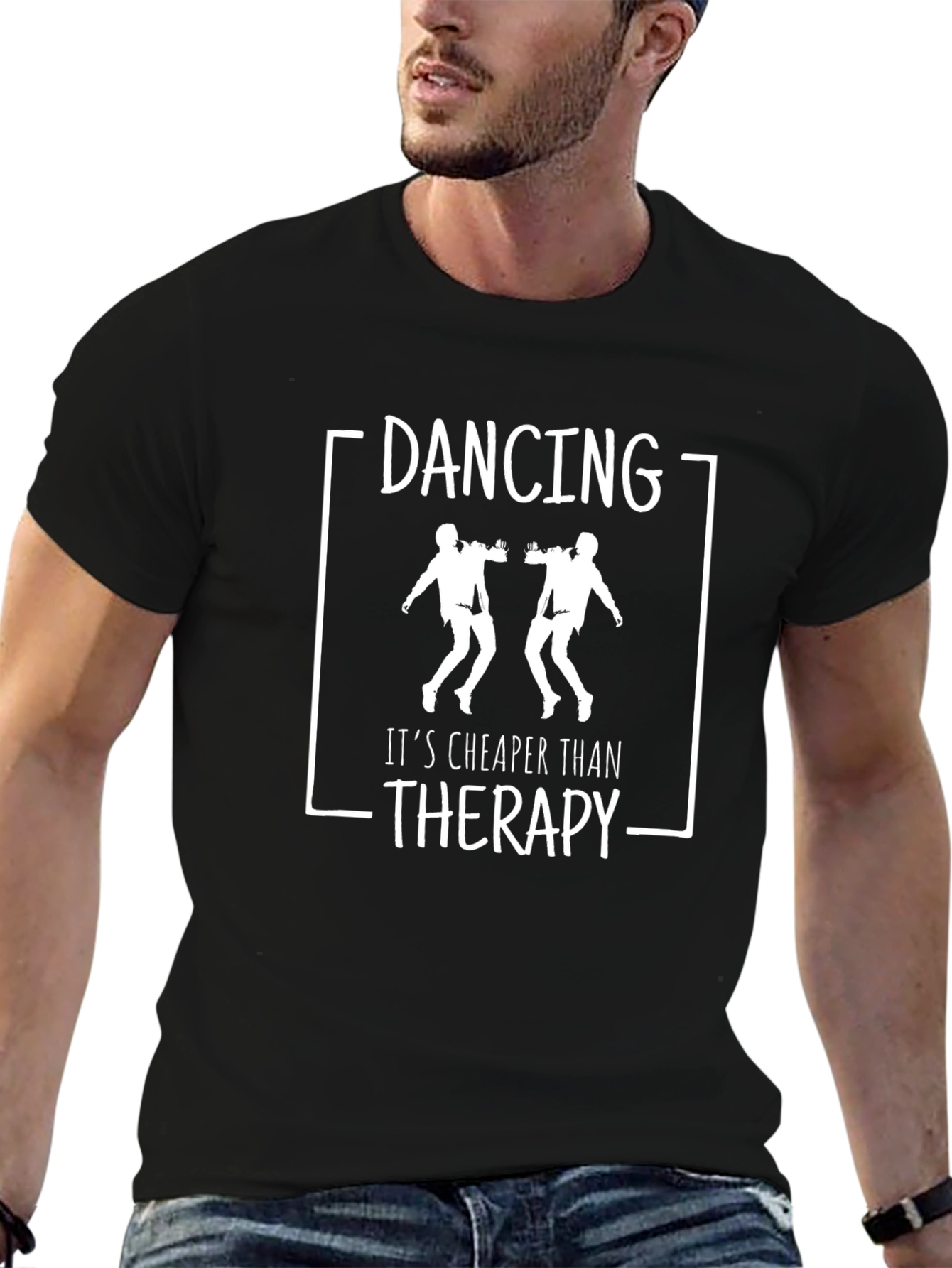 Dancing Therapy T-Shirt - Black Graphic Tee