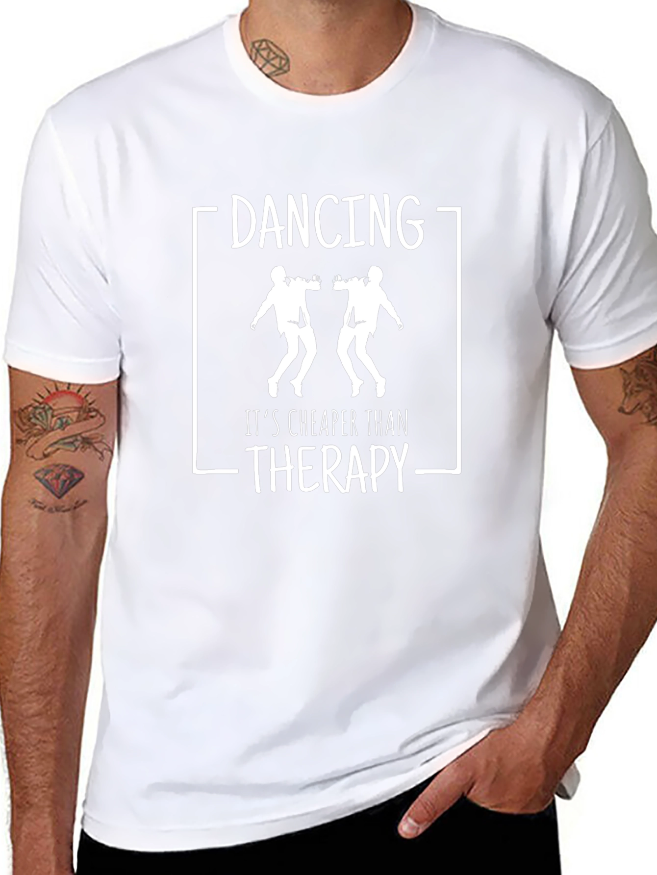 Dancing Therapy T-Shirt - Black Graphic Tee