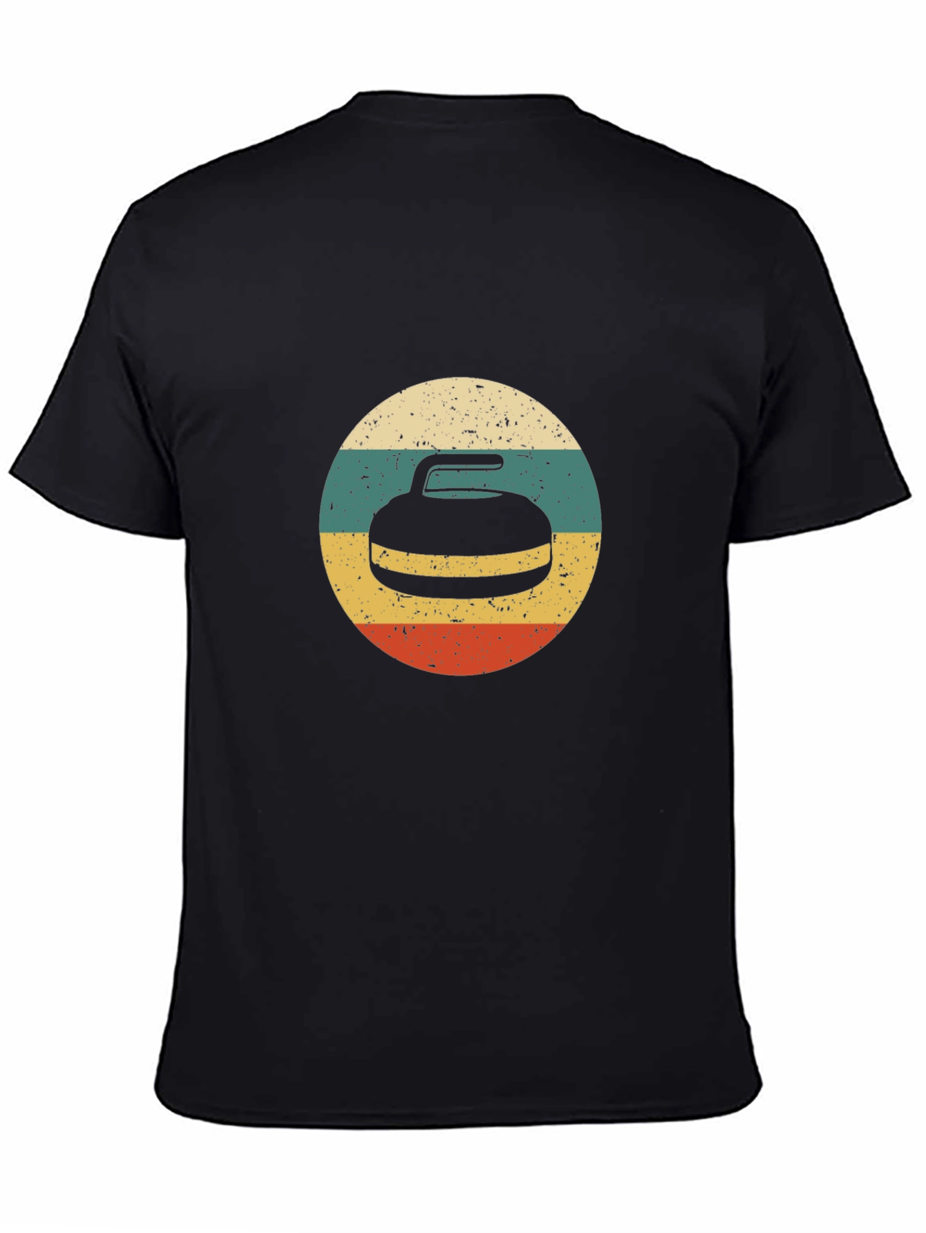 Retro Curling Stone T-Shirt