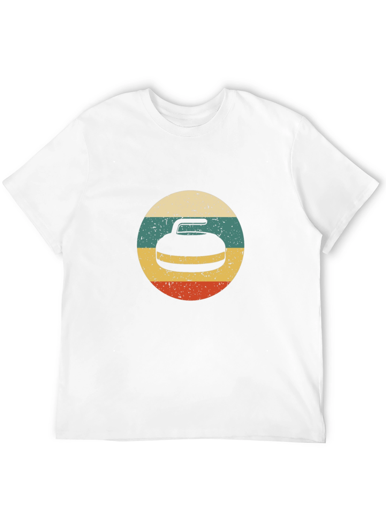 Retro Curling Stone T-Shirt