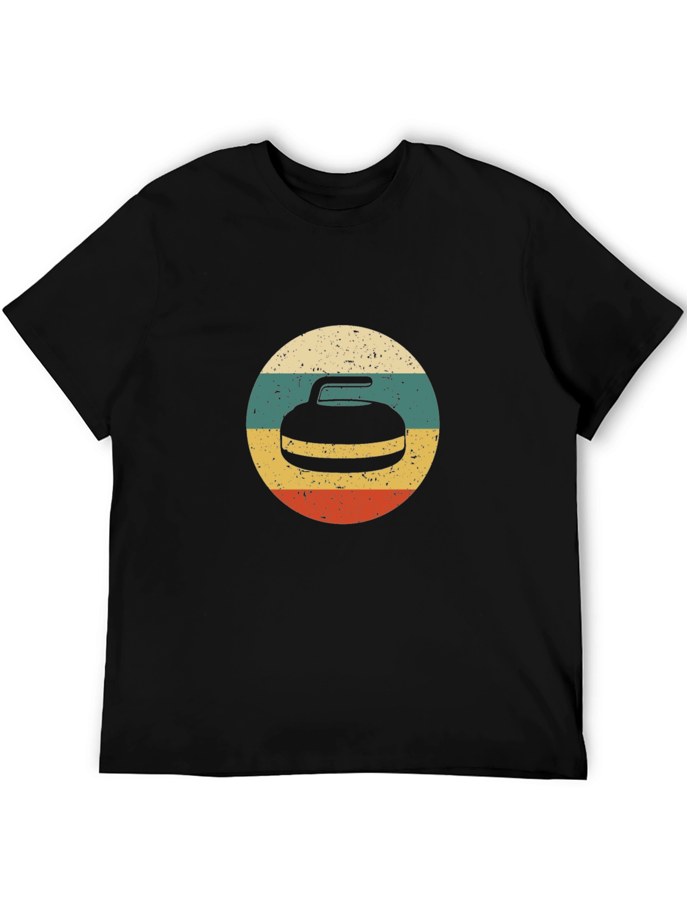 Retro Curling Stone T-Shirt