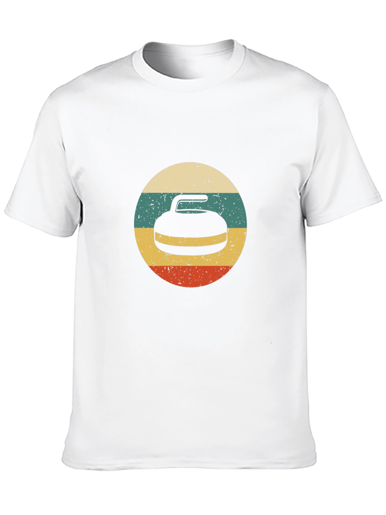 Retro Curling Stone T-Shirt
