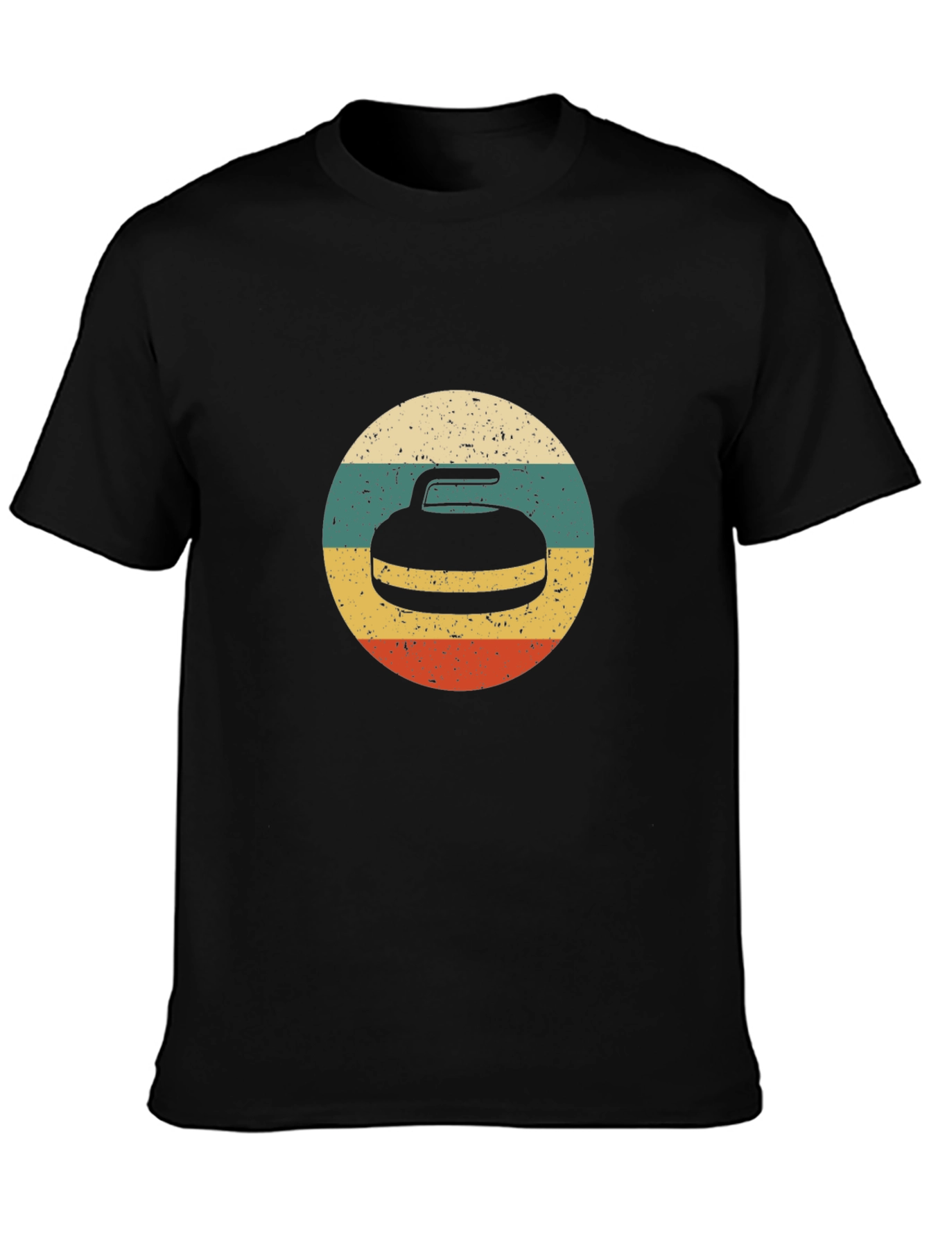Retro Curling Stone T-Shirt