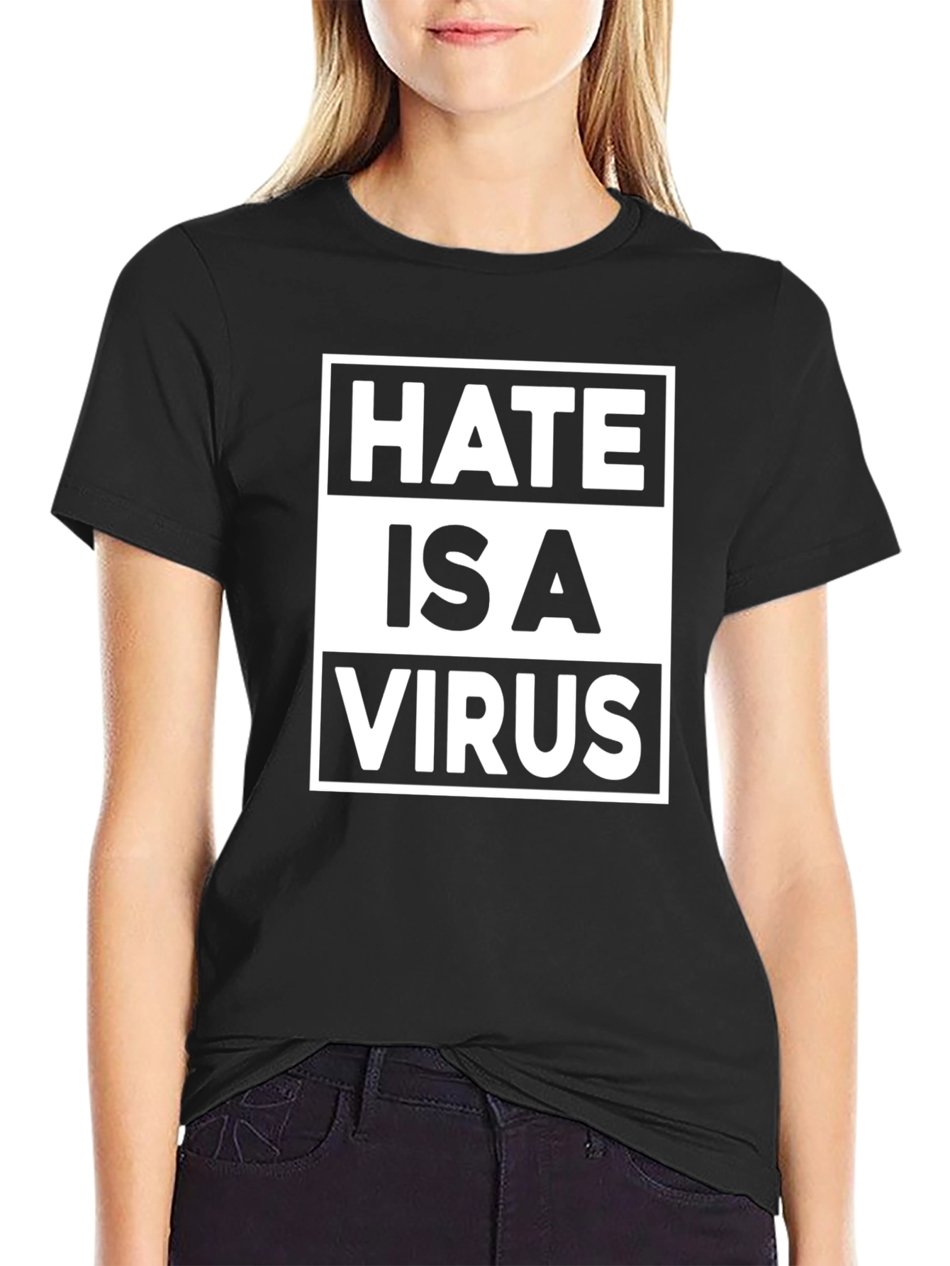 Hate is a Virus Graphic T-Shirt