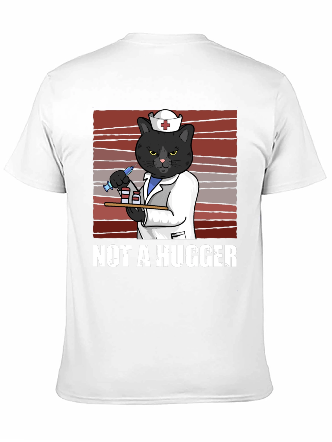 Not A Hugger Nurse Cat T-Shirt