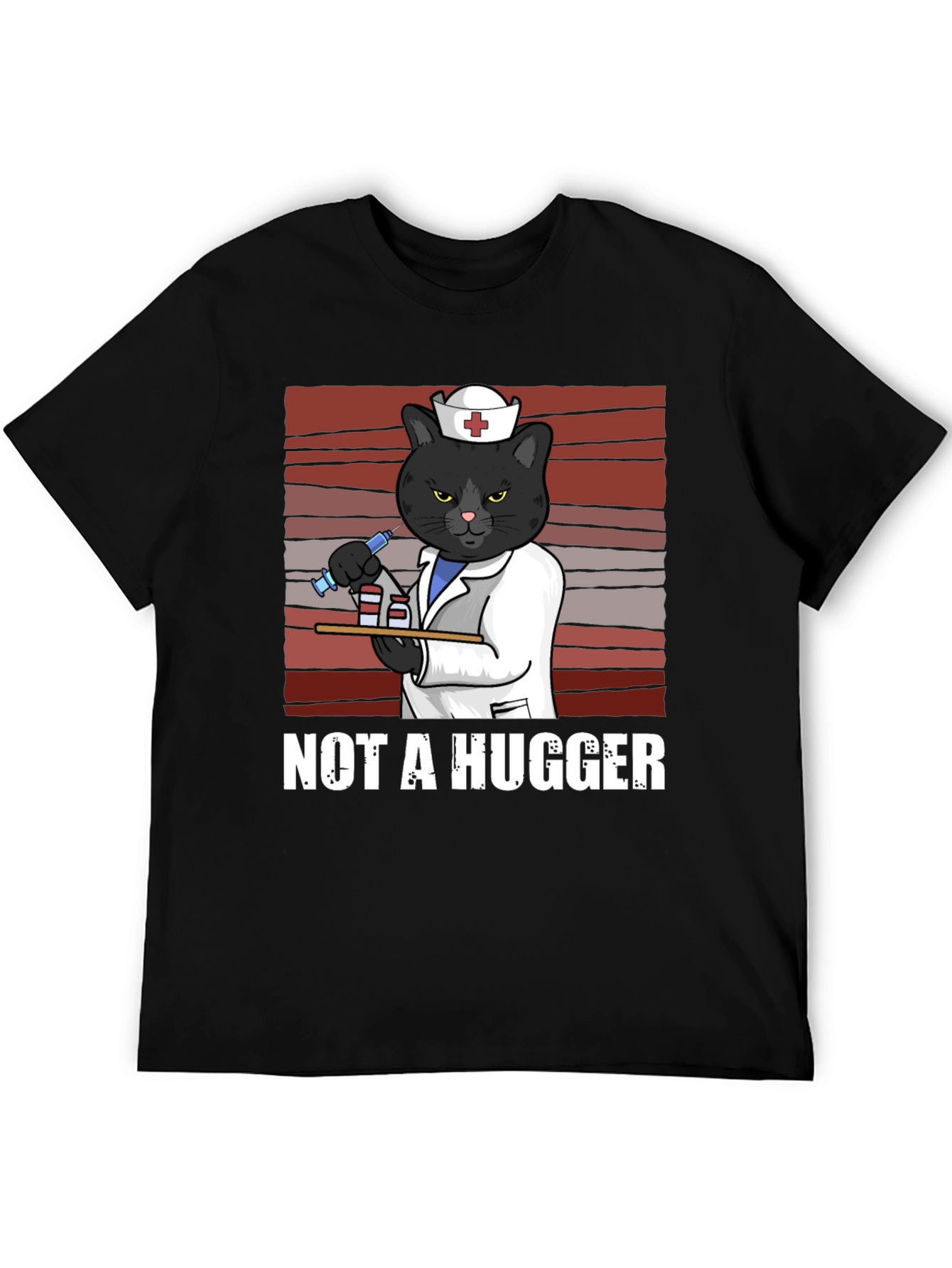 Not A Hugger Nurse Cat T-Shirt