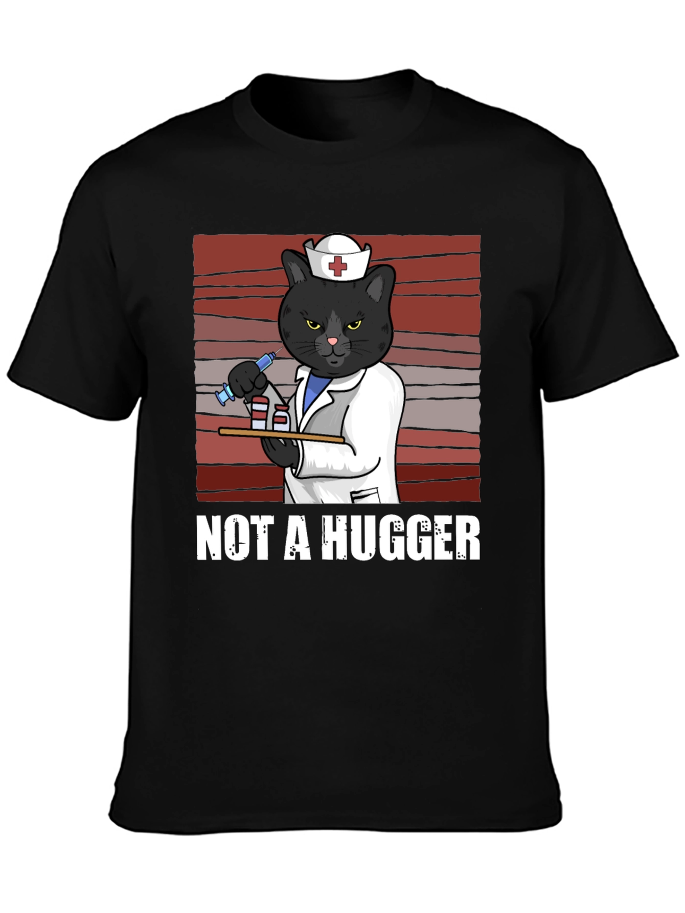 Not A Hugger Nurse Cat T-Shirt