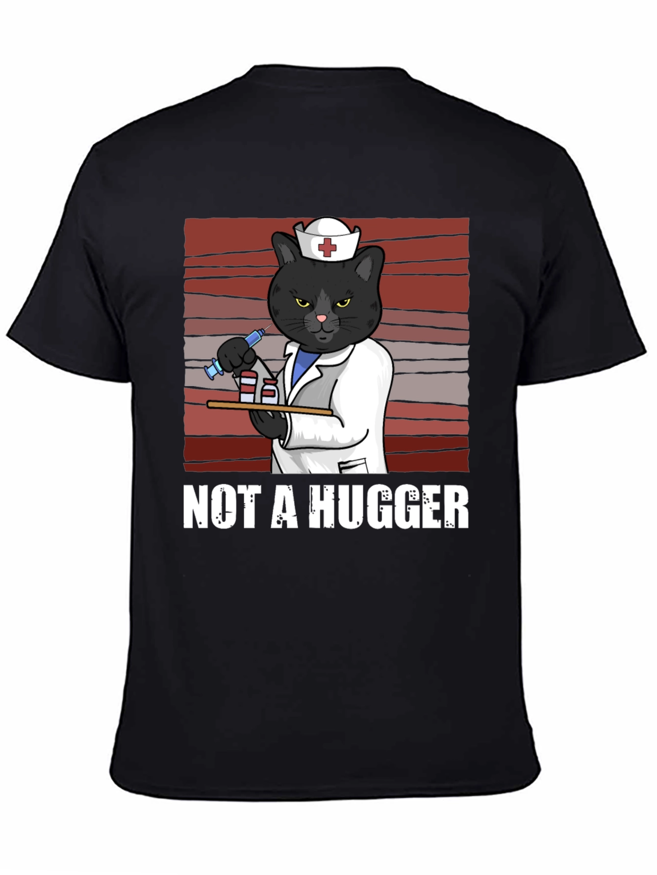Not A Hugger Nurse Cat T-Shirt
