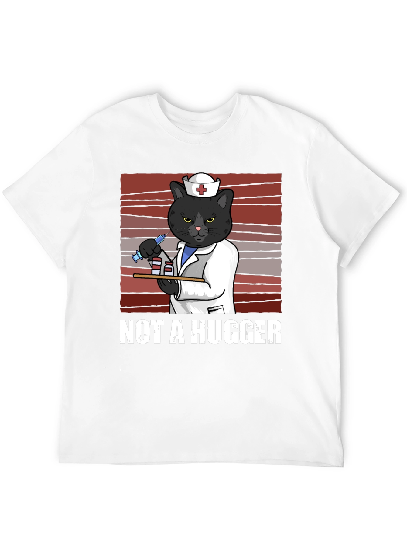 Not A Hugger Nurse Cat T-Shirt