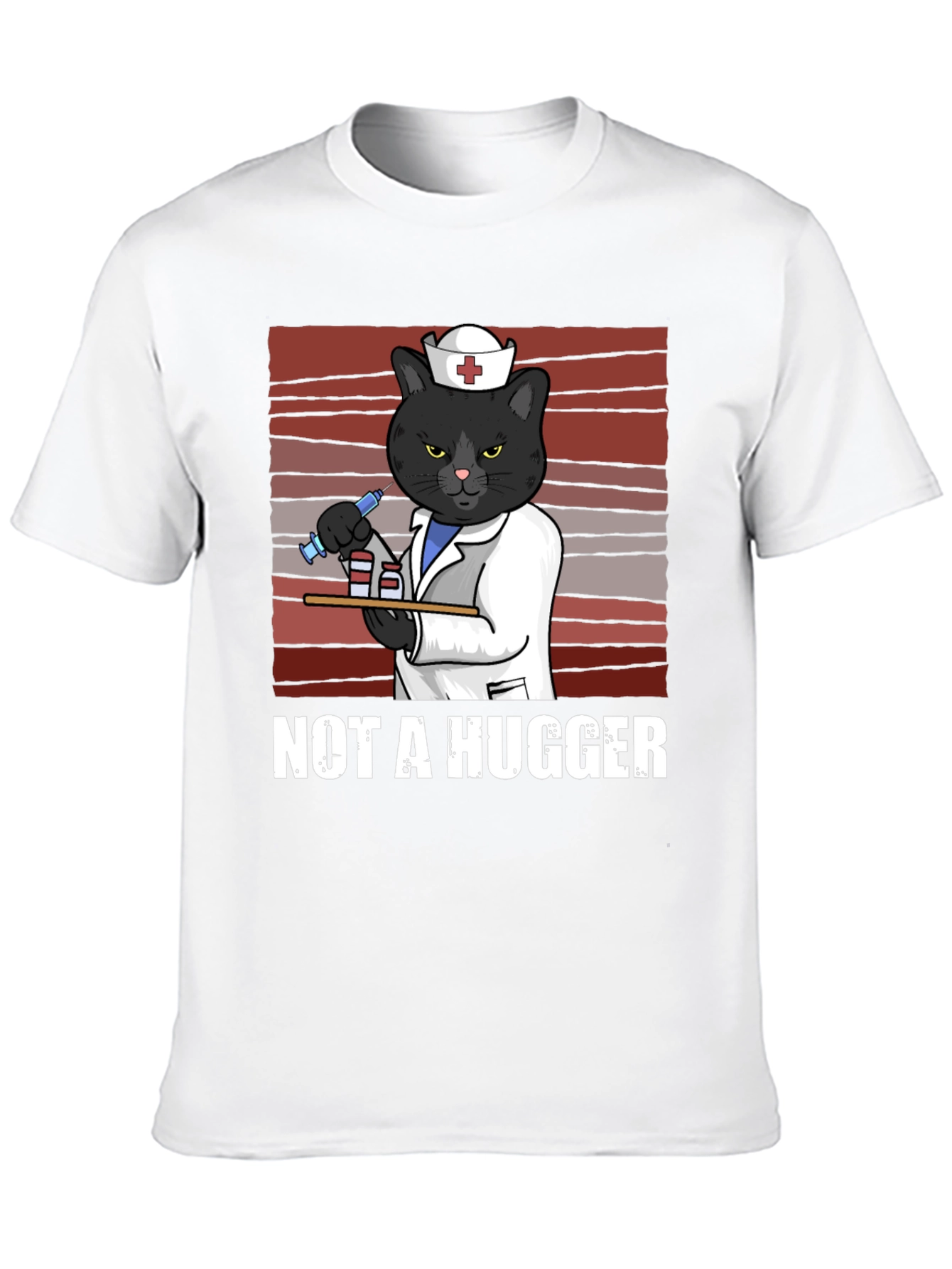 Not A Hugger Nurse Cat T-Shirt
