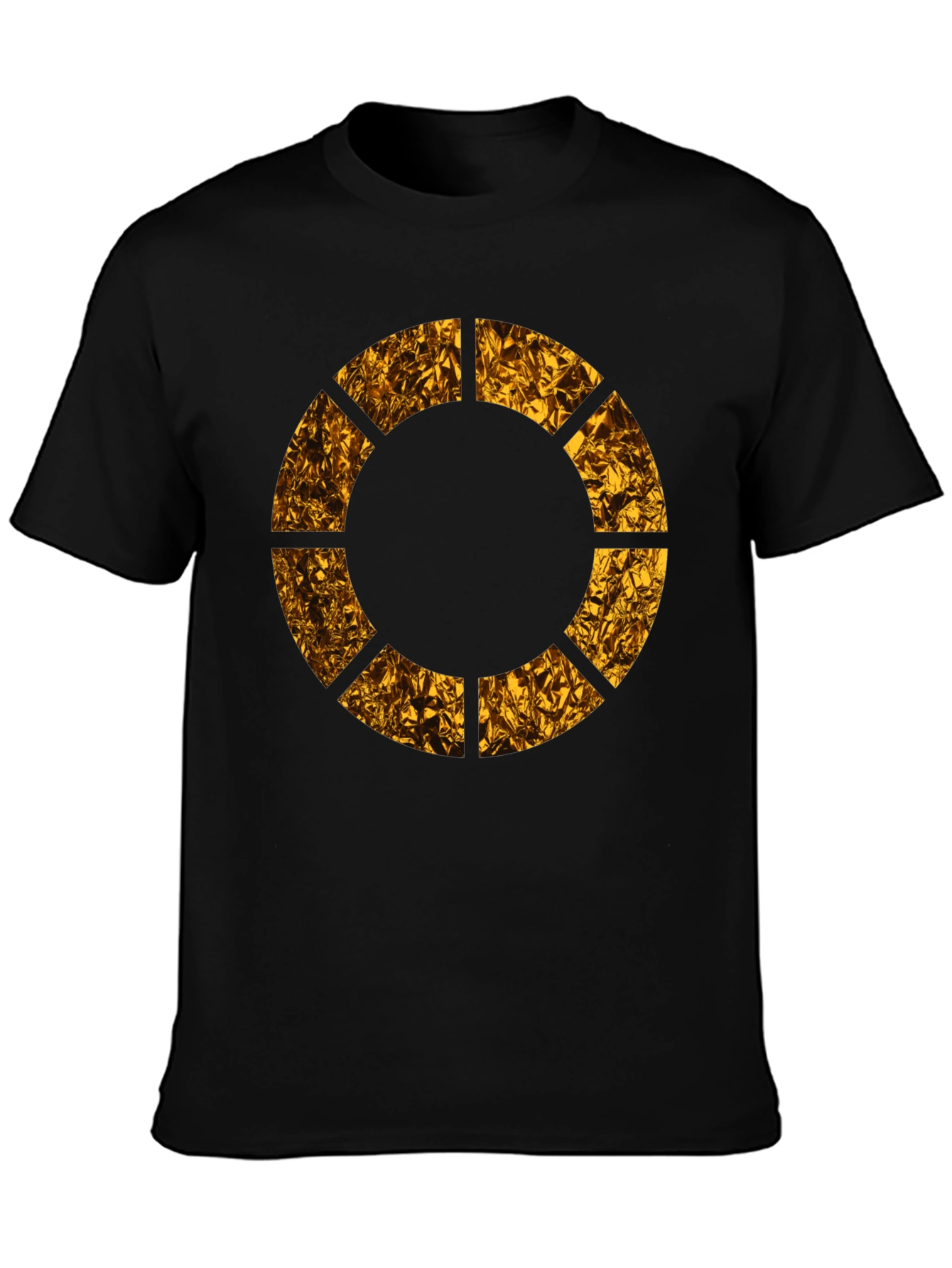 Geometric Circle Graphic Tee - Modern Black T-Shirt