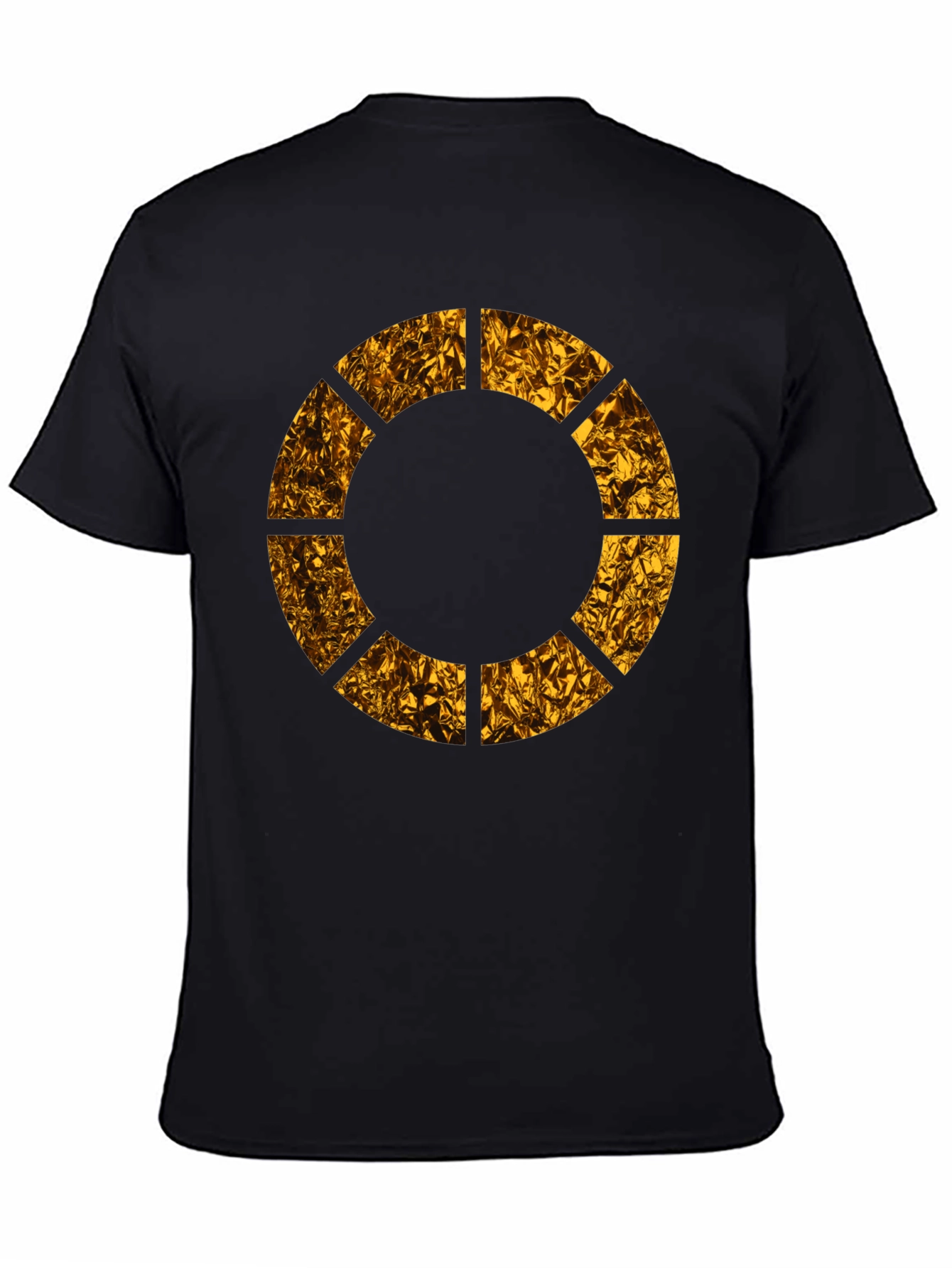 Geometric Circle Graphic Tee - Modern Black T-Shirt