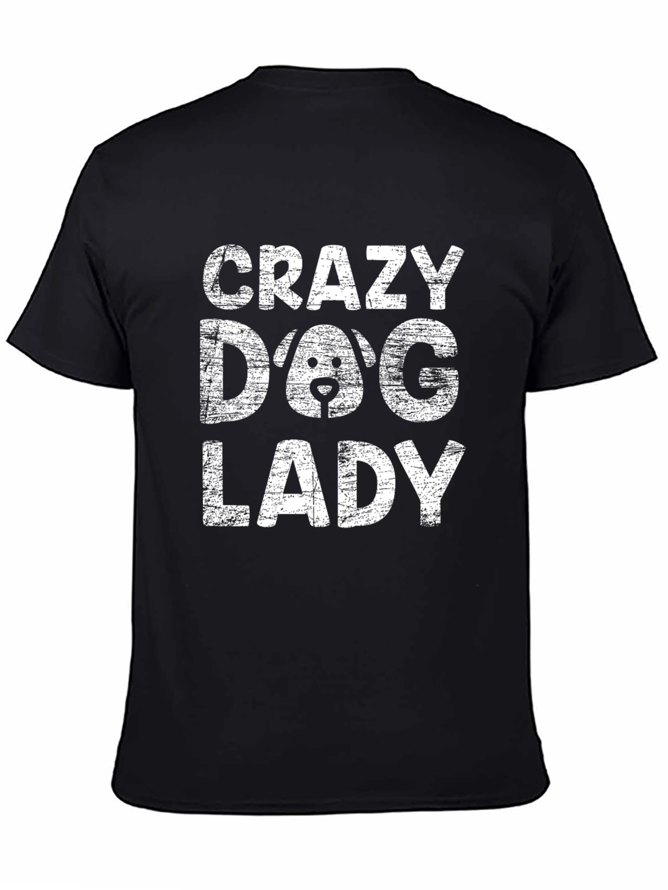 Crazy Dog Lady Graphic Tee - Black T-Shirt