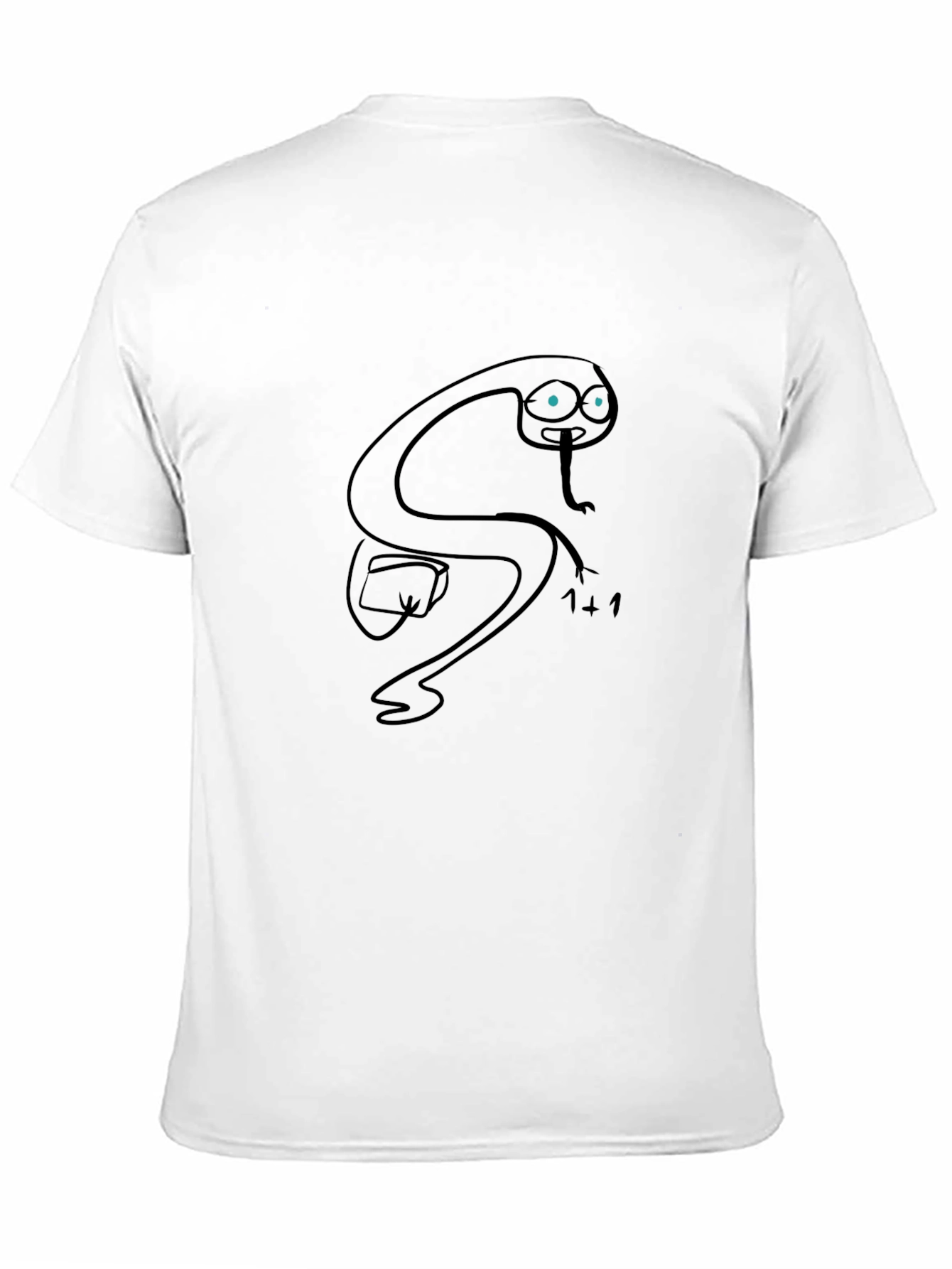 Snake Cartoon Graphic Black T-Shirt