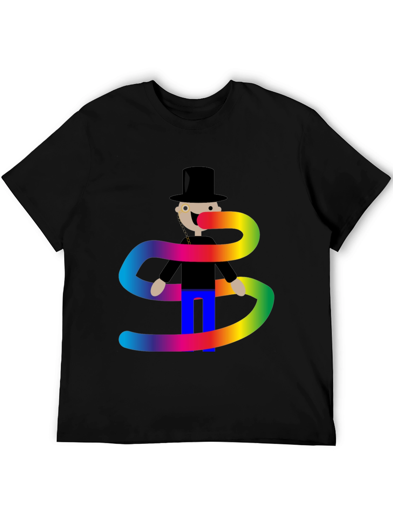 Rainbow Scarf T-Shirt - Stylish Graphic Tee