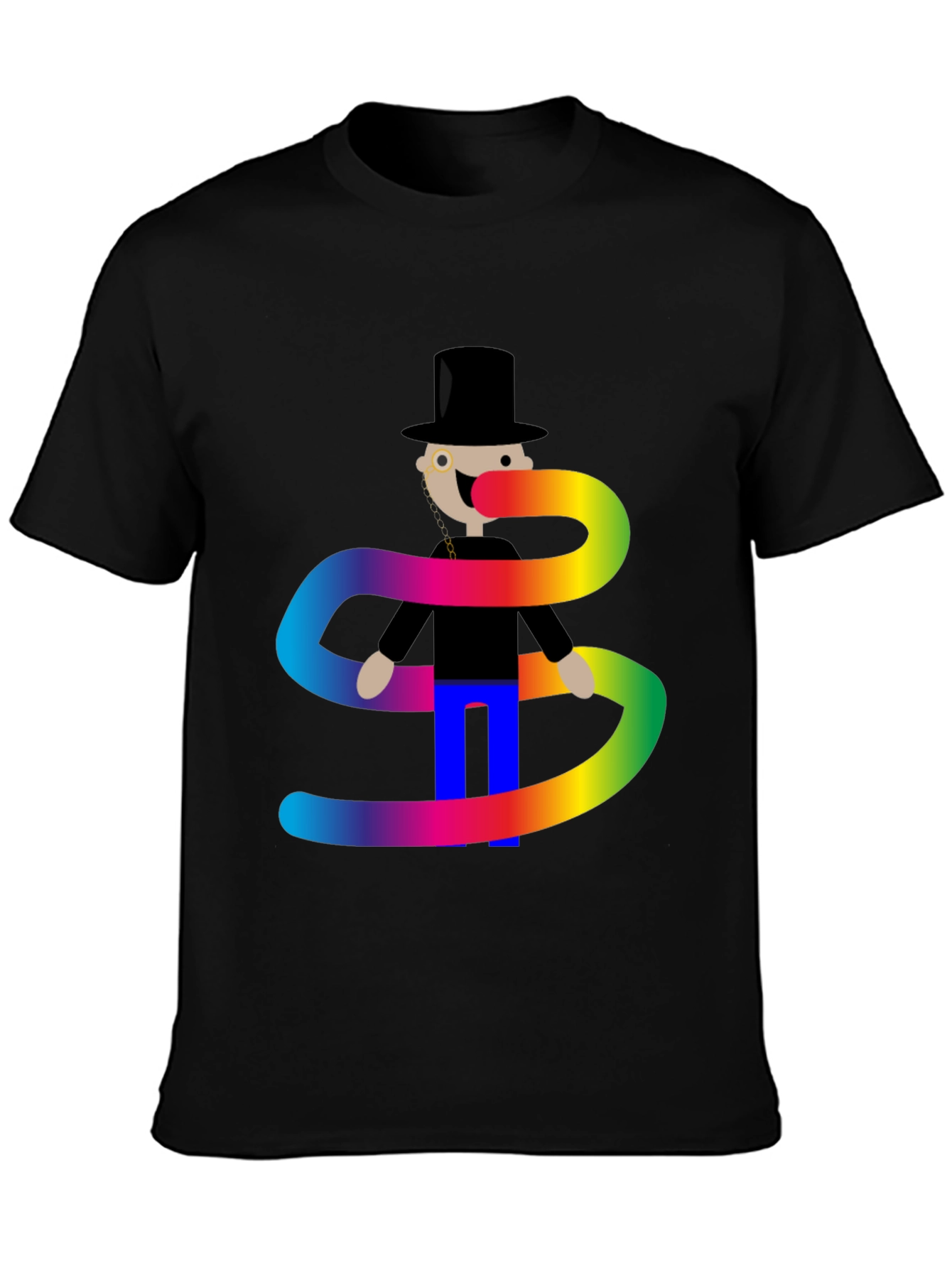 Rainbow Scarf T-Shirt - Stylish Graphic Tee