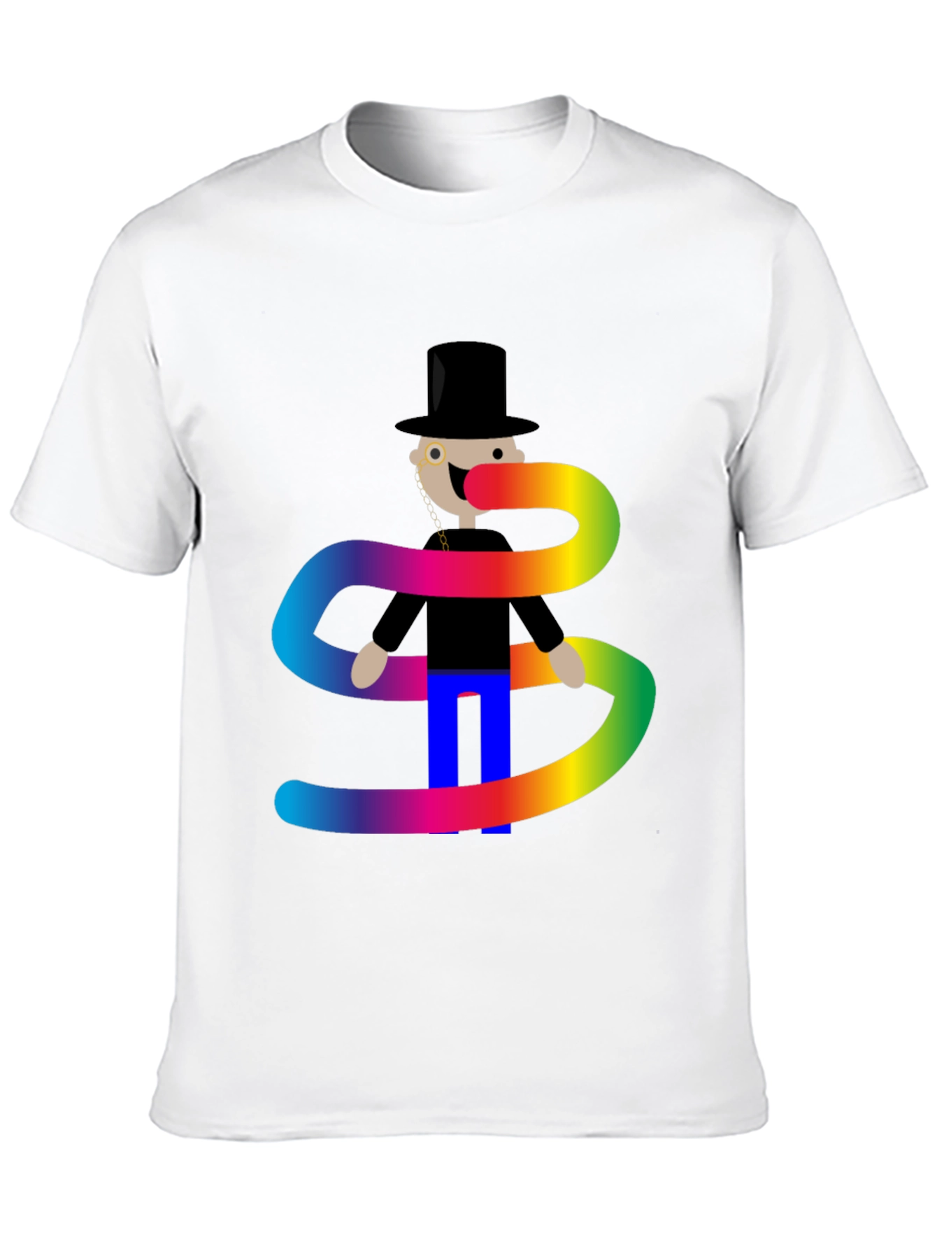 Rainbow Scarf T-Shirt - Stylish Graphic Tee
