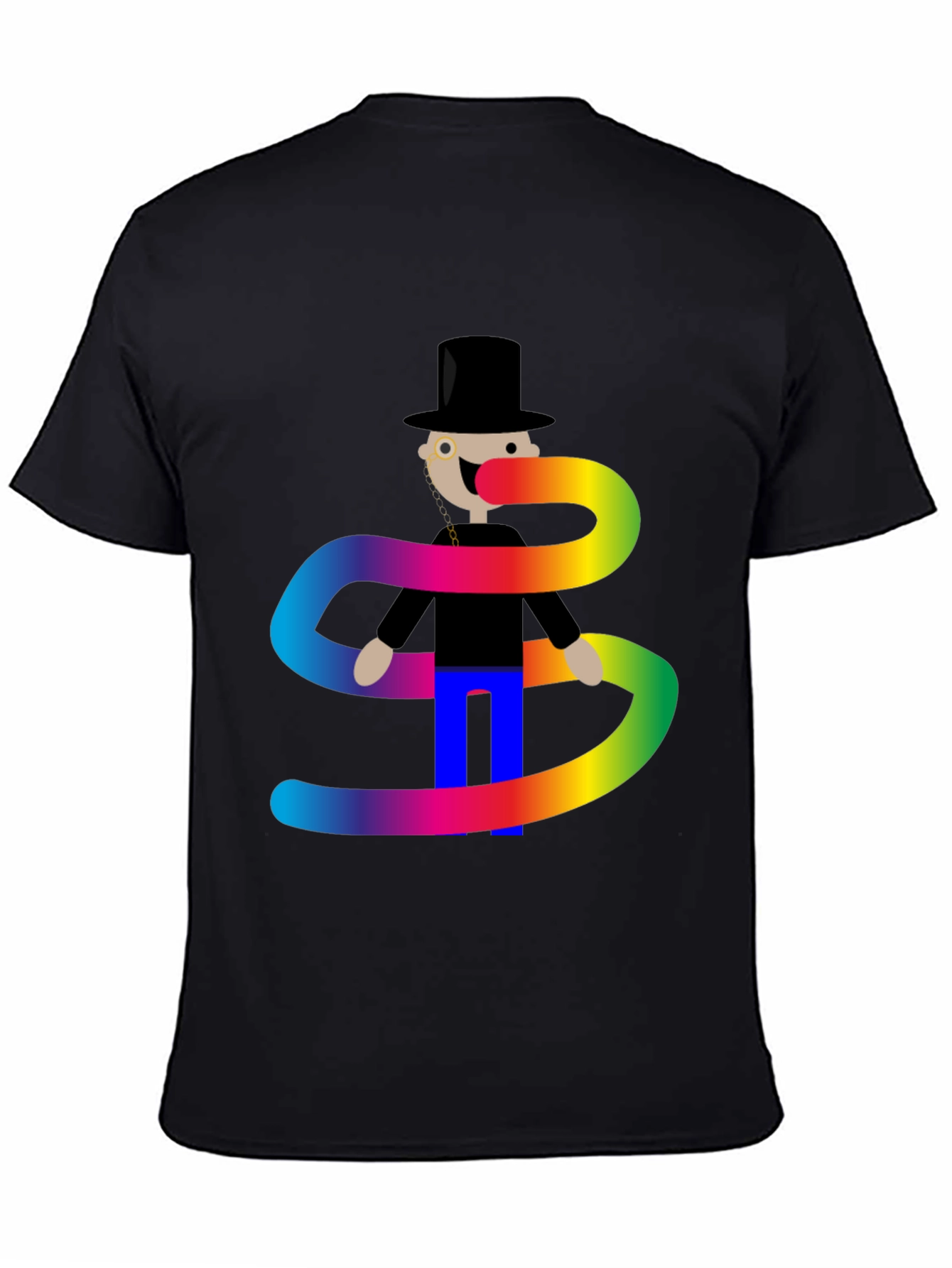 Rainbow Scarf T-Shirt - Stylish Graphic Tee