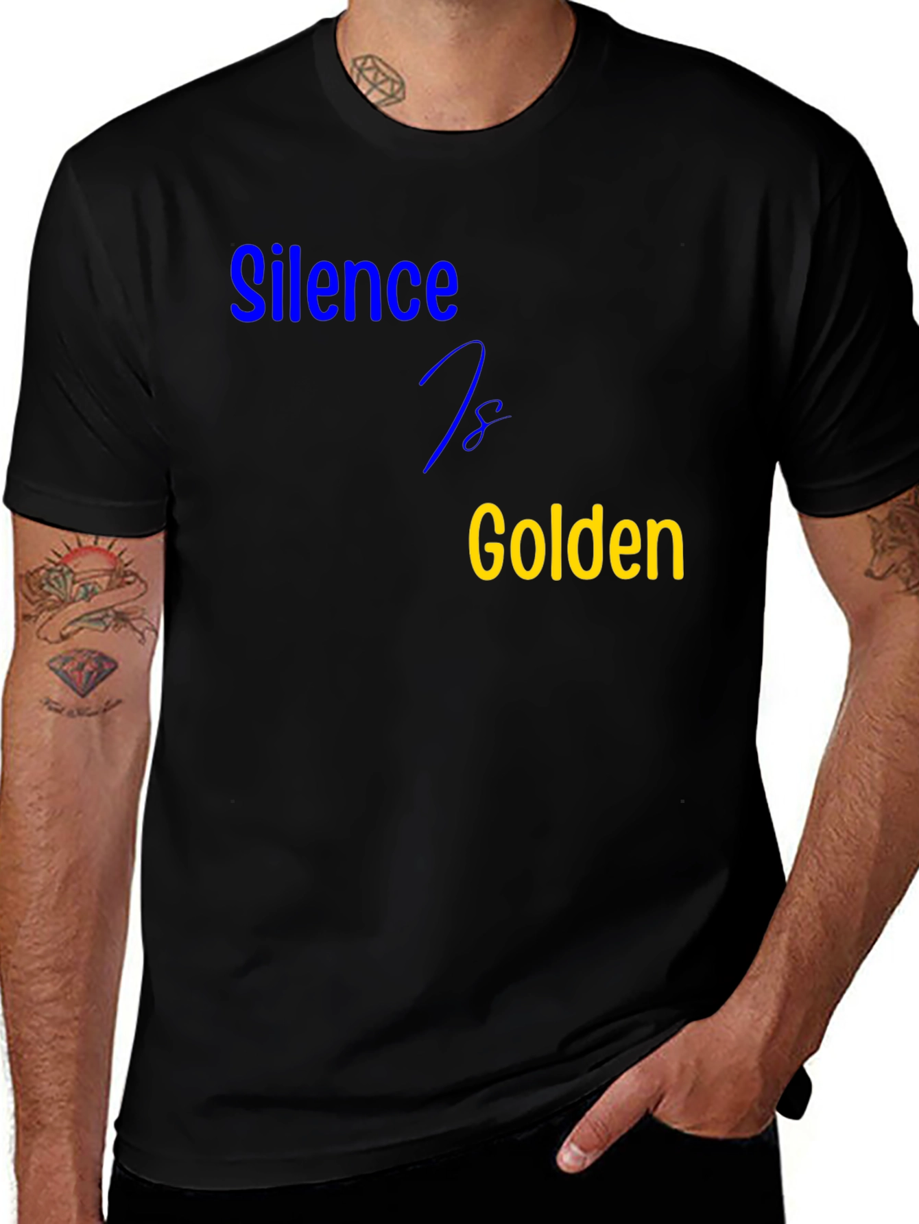 Silence is Golden Black T-Shirt