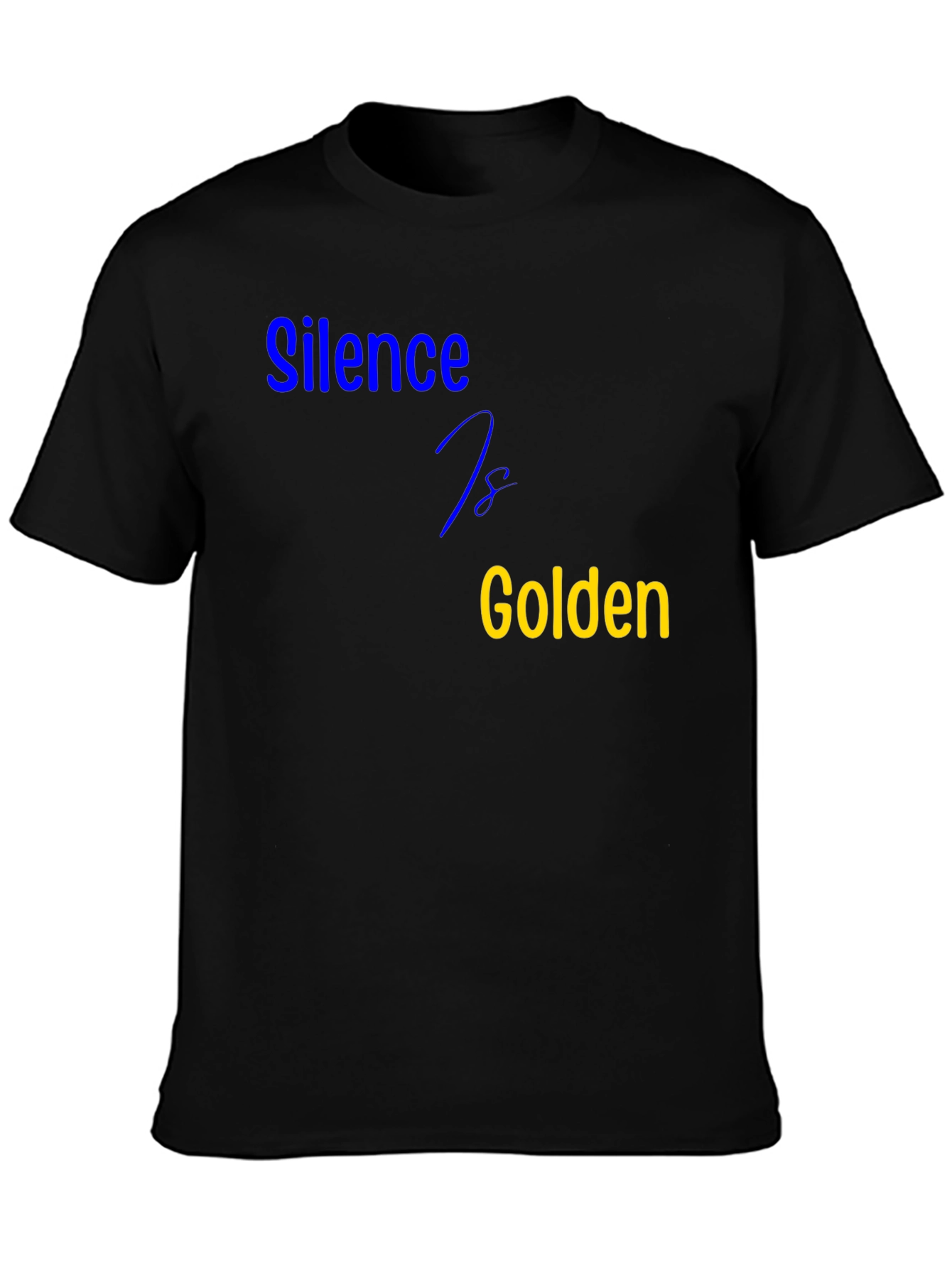 Silence is Golden Black T-Shirt