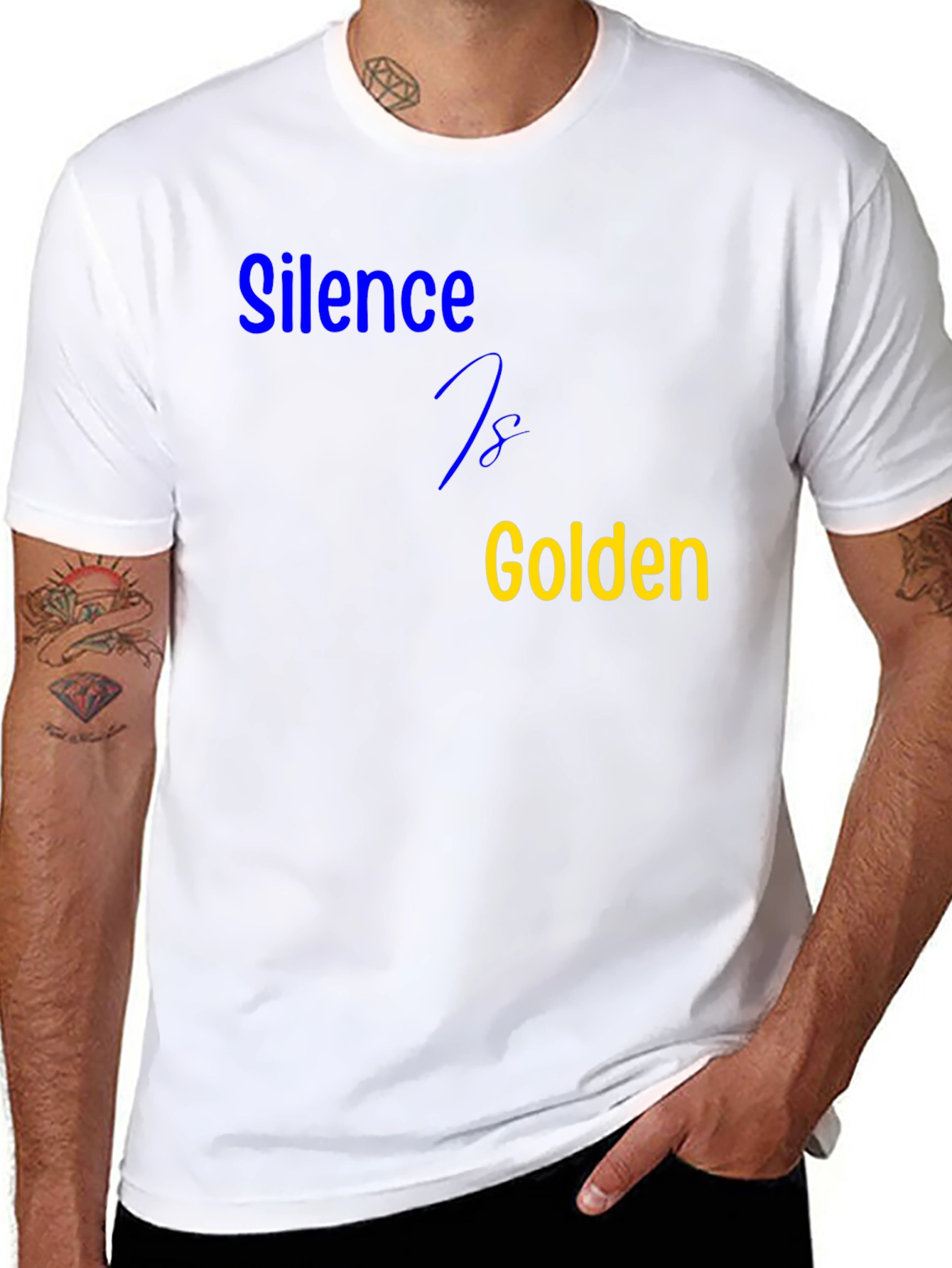 Silence is Golden Black T-Shirt